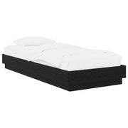 Okvir kreveta za pod Crni hrast 80 x 200 cm Konstruirano drvo