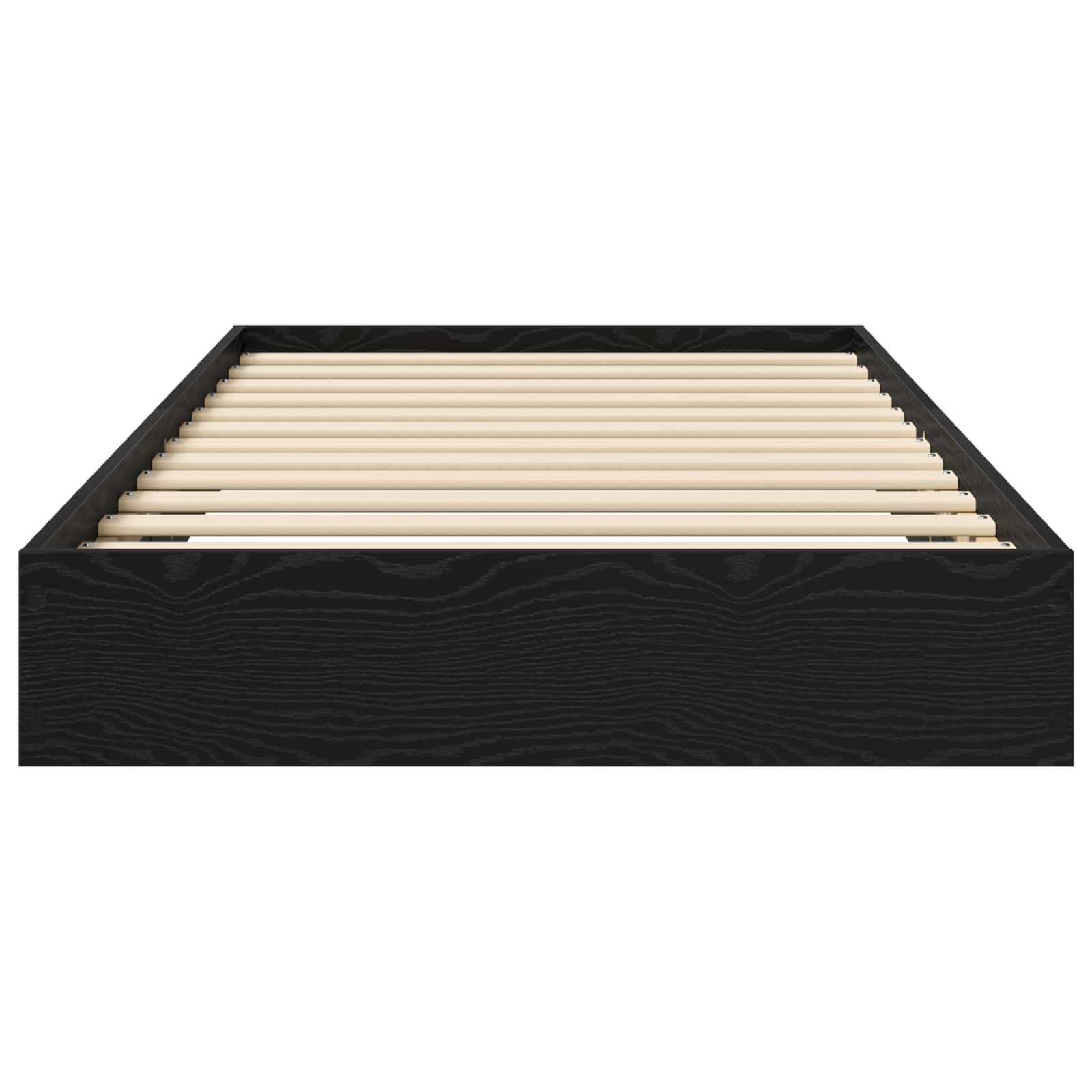 Okvir kreveta za pod Crni hrast 80 x 200 cm Konstruirano drvo