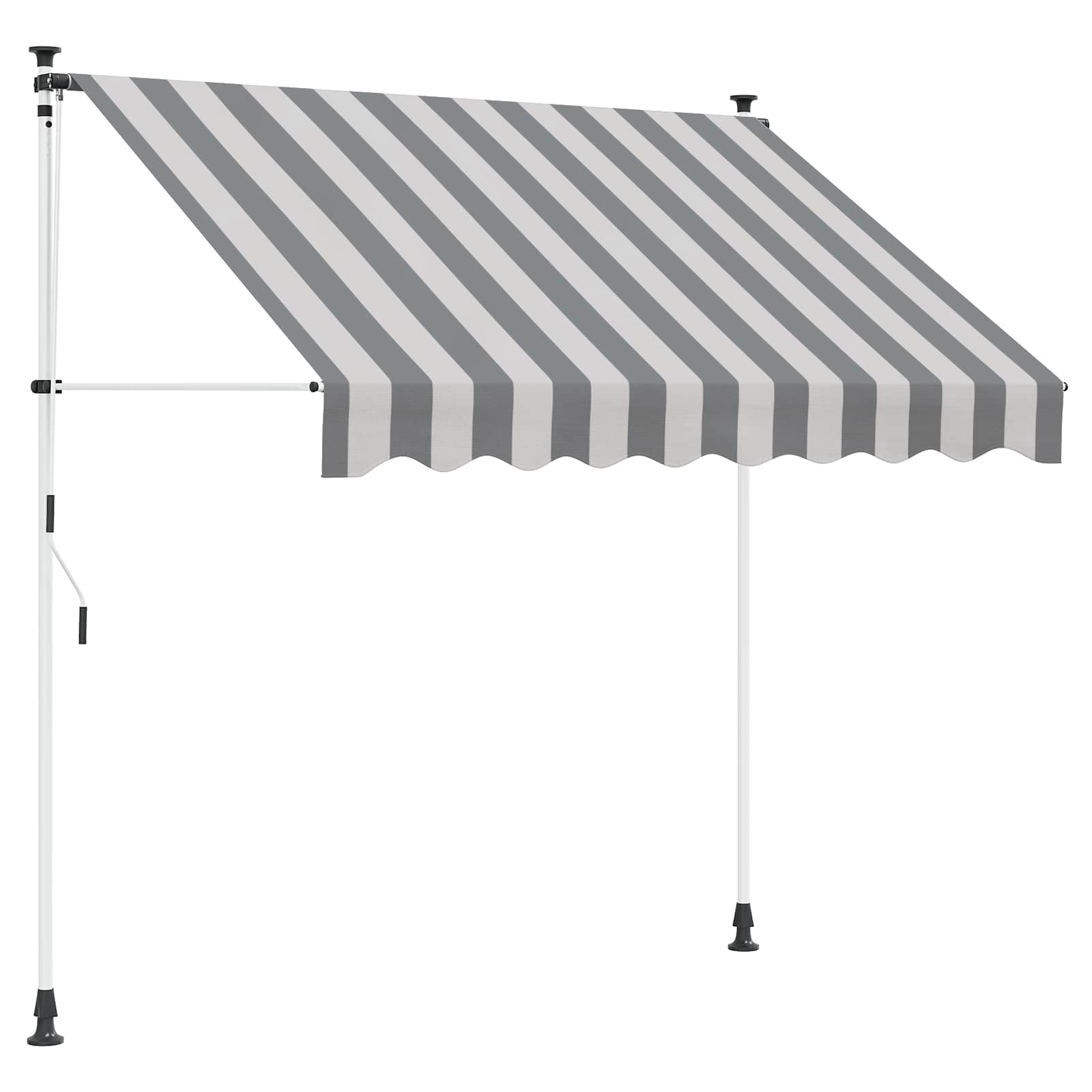 Ručno sklopiva tenda Antracit i bijelo 350 cm