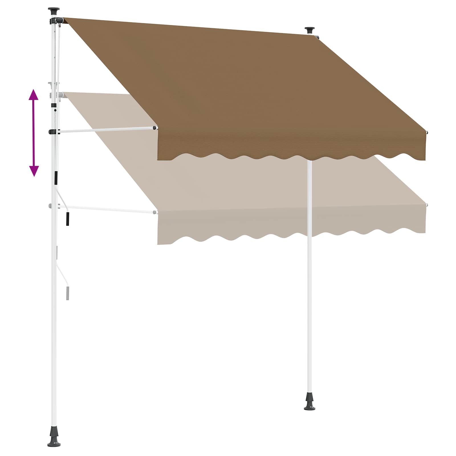 Ručno sklopiva tenda 180 g / m² poliester s PU premazom