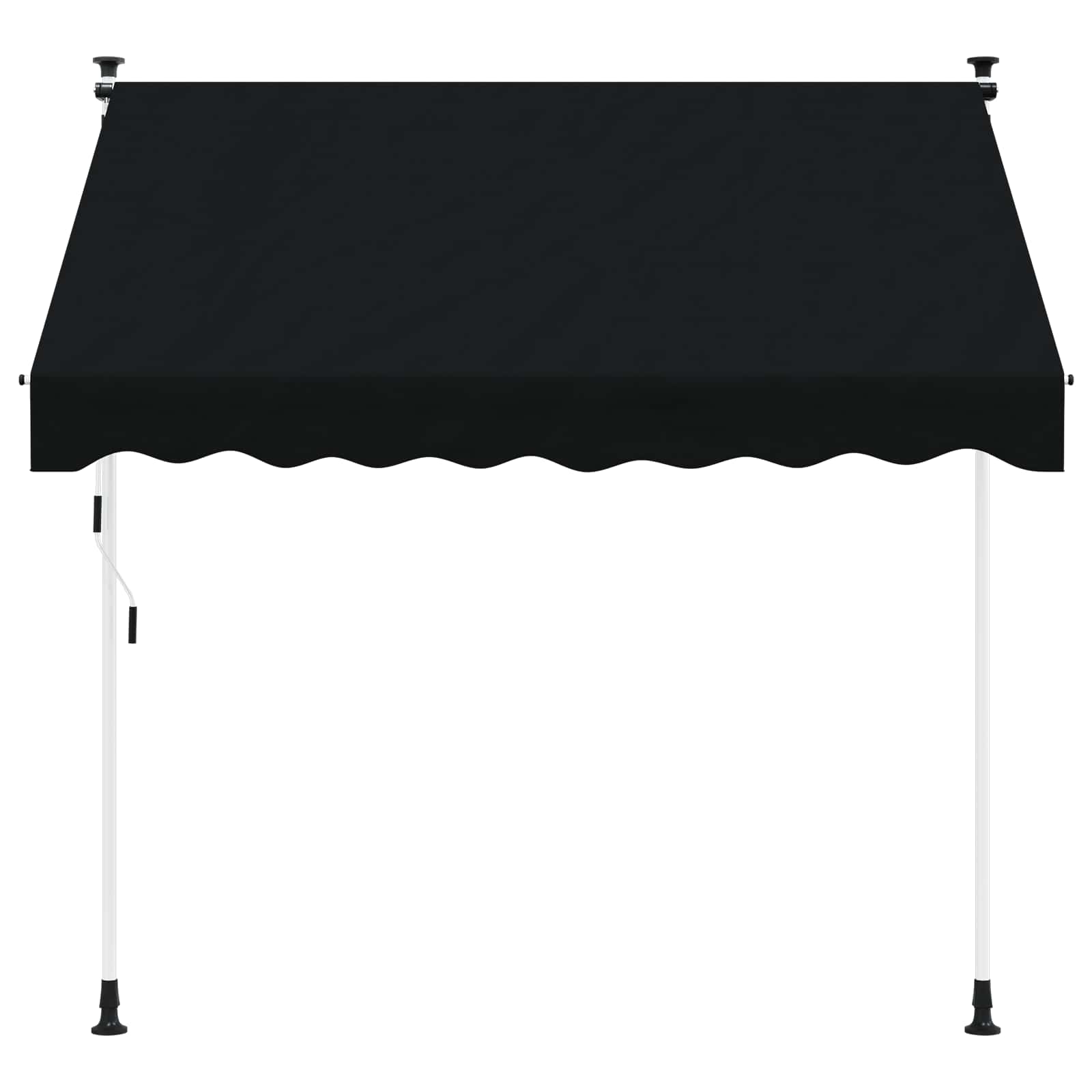 Ručno sklopiva tenda Crna 400 cm