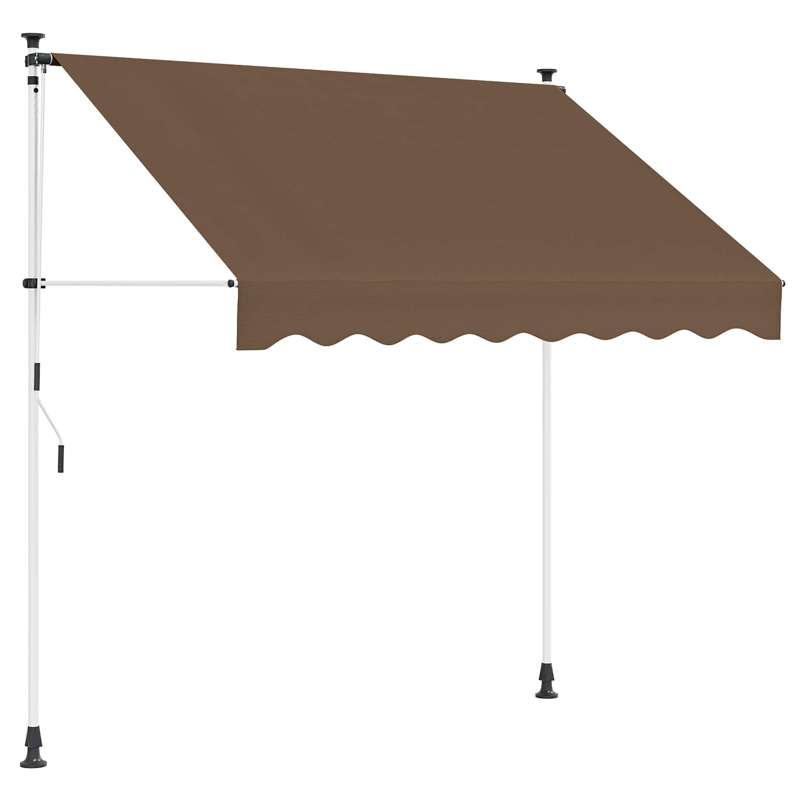 Ručno sklopiva tenda Sivosmeđa 100 cm