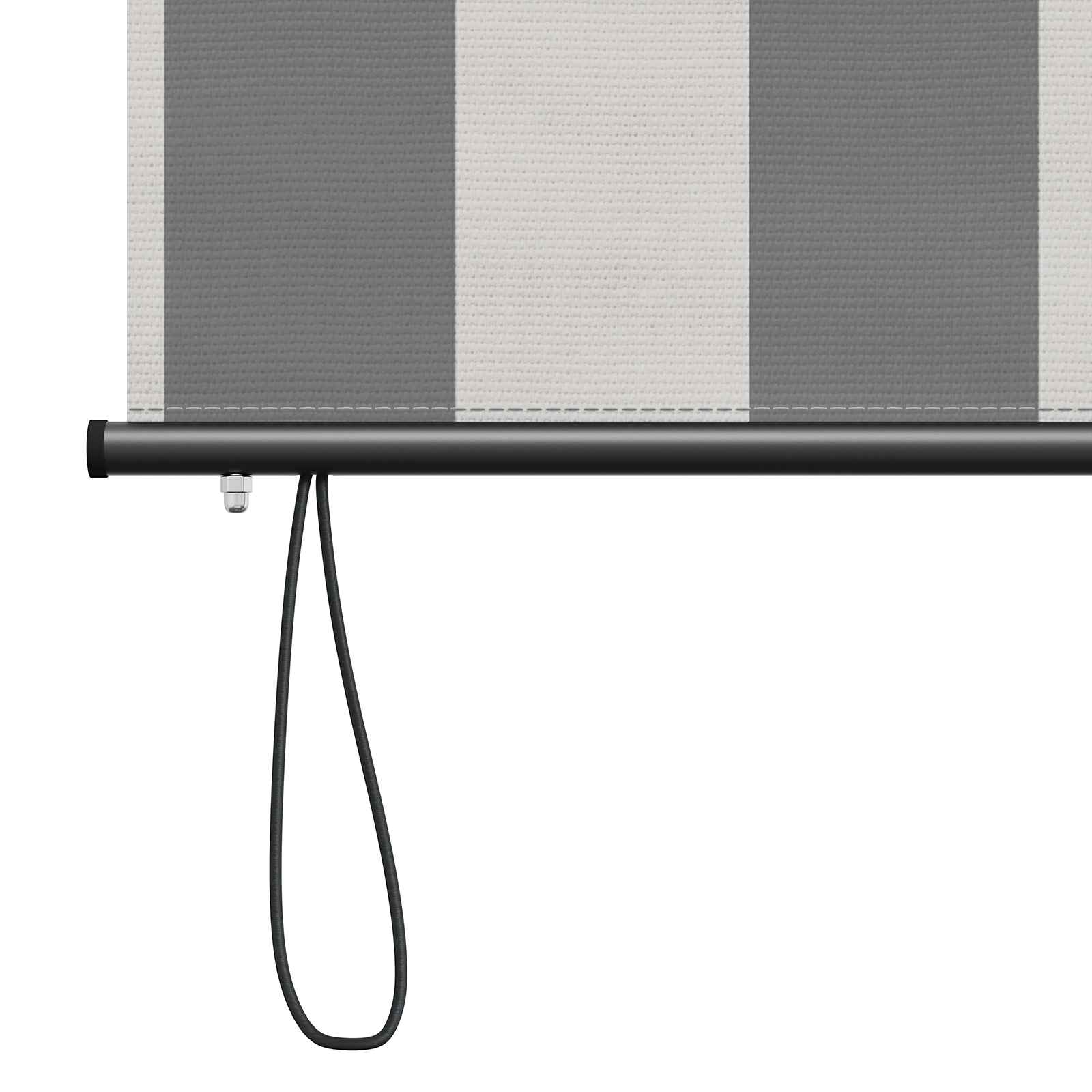 Rolo zavjesa Antracit i bijelo 100 x 250 cm Tkanina i aluminij