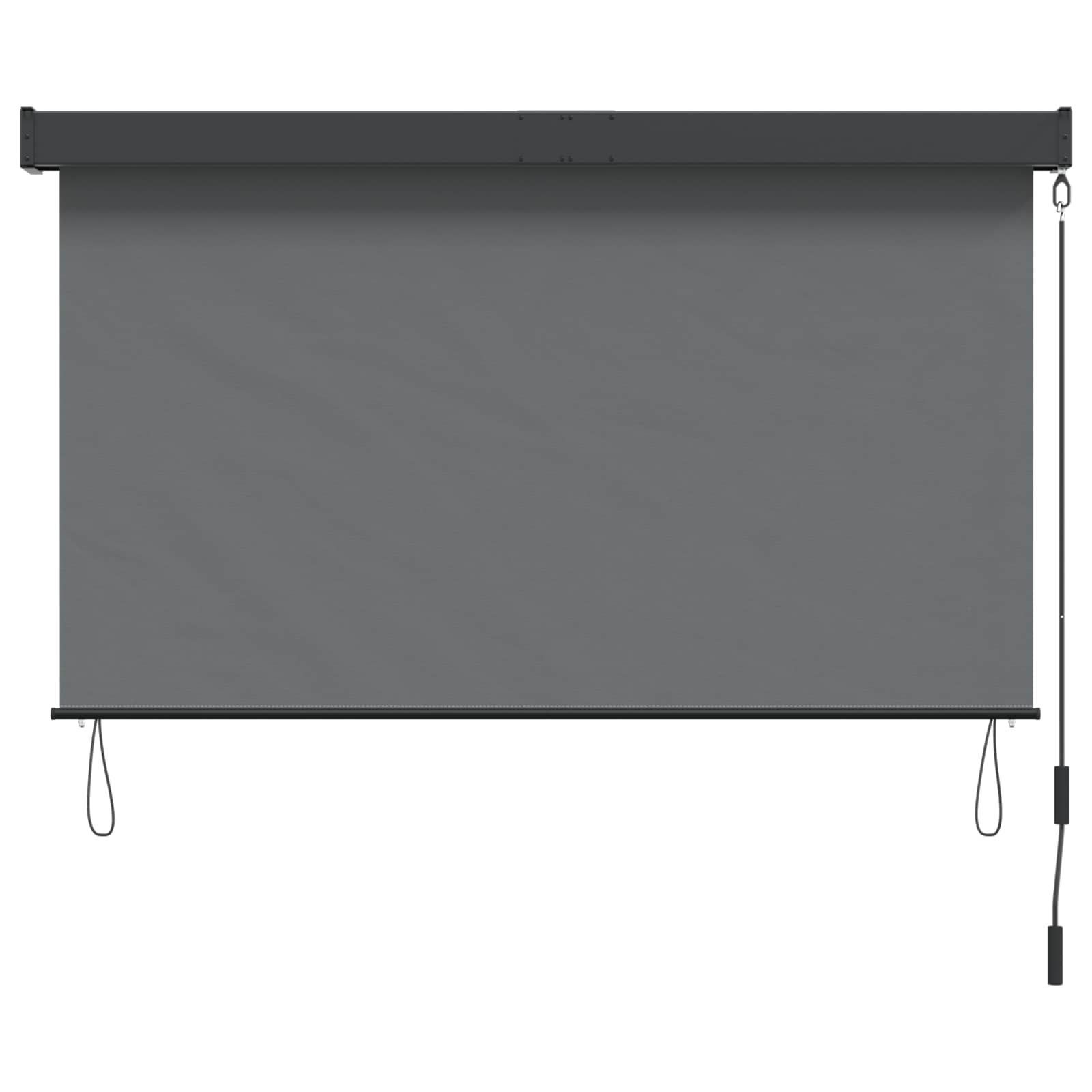Rolo zavjesa Svjetlosiva 160 x 250 cm Tkanina i aluminij