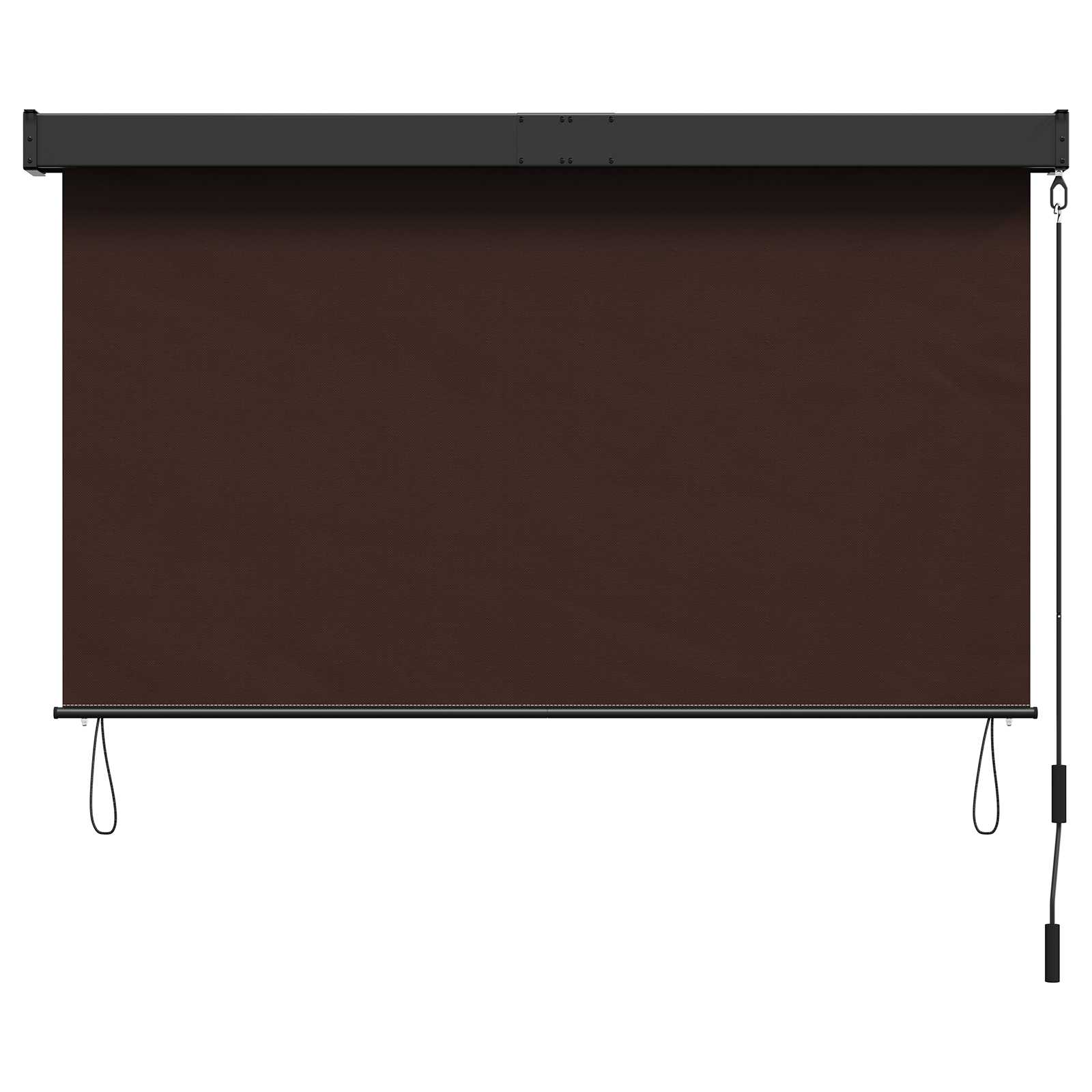 Rolo zavjesa Smeđa 180 x 250 cm Tkanina i aluminij