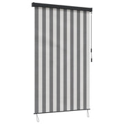 Rolo zavjesa Antracit i bijelo 180 x 250 cm Tkanina i aluminij