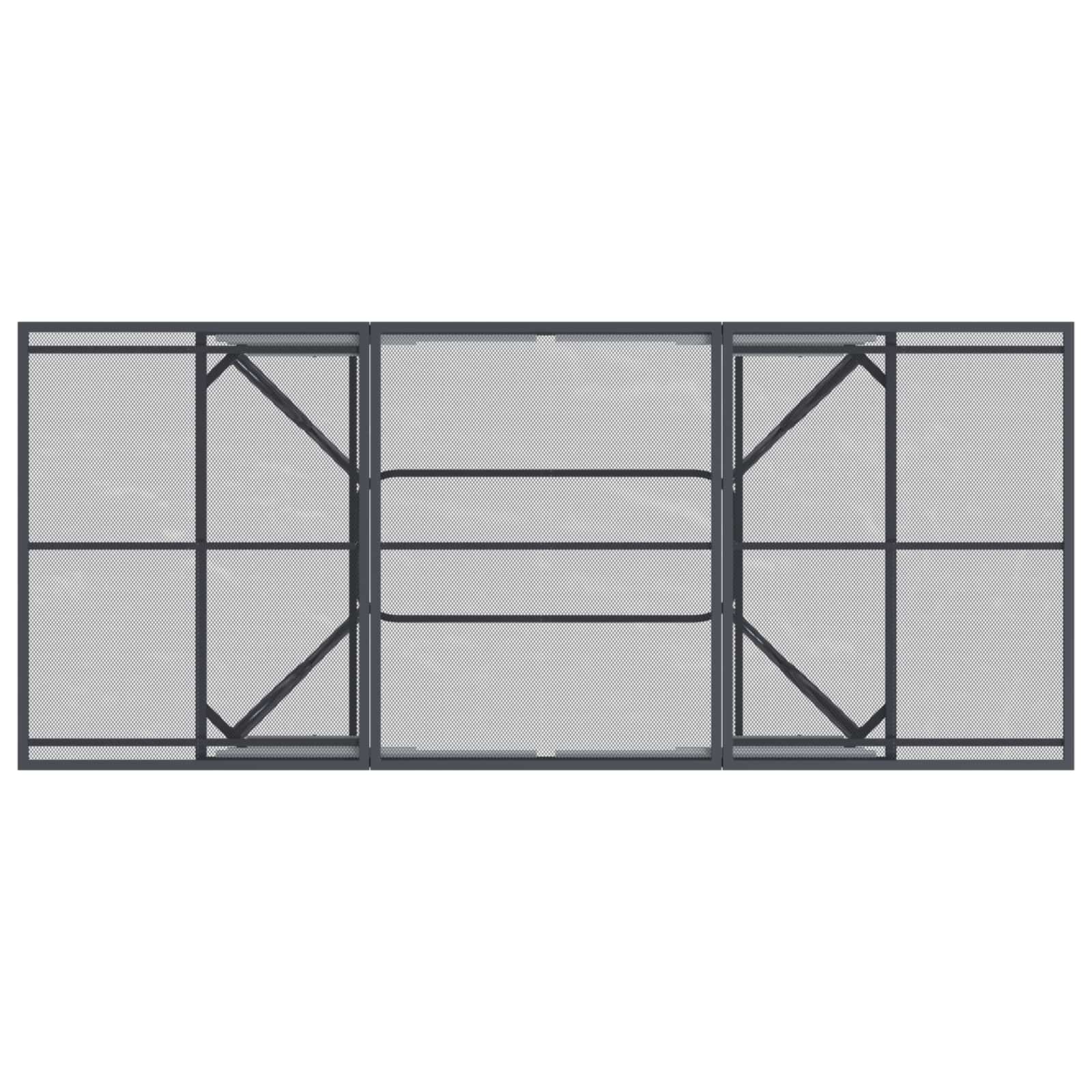 Vrtni set za objed 7 pcs Antracit 212 x 90 x 76 cm