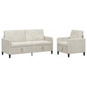 Set sofe s pohranom 2 kom. Krem Poliester 172 x 78 x 87 cm