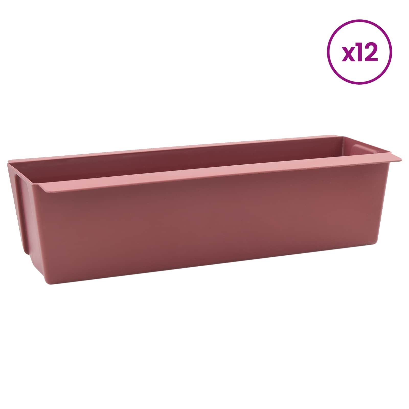 Kutije za cvijeće za Euro palete 12 pcs Smeđa
