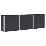 Povišena vrtna gredica Crna 300 x 50 x 91 cm
