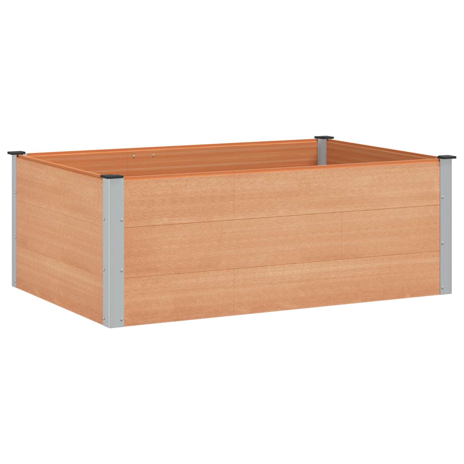 Povišena vrtna gredica Smeđa 150 x 100 x 54 cm