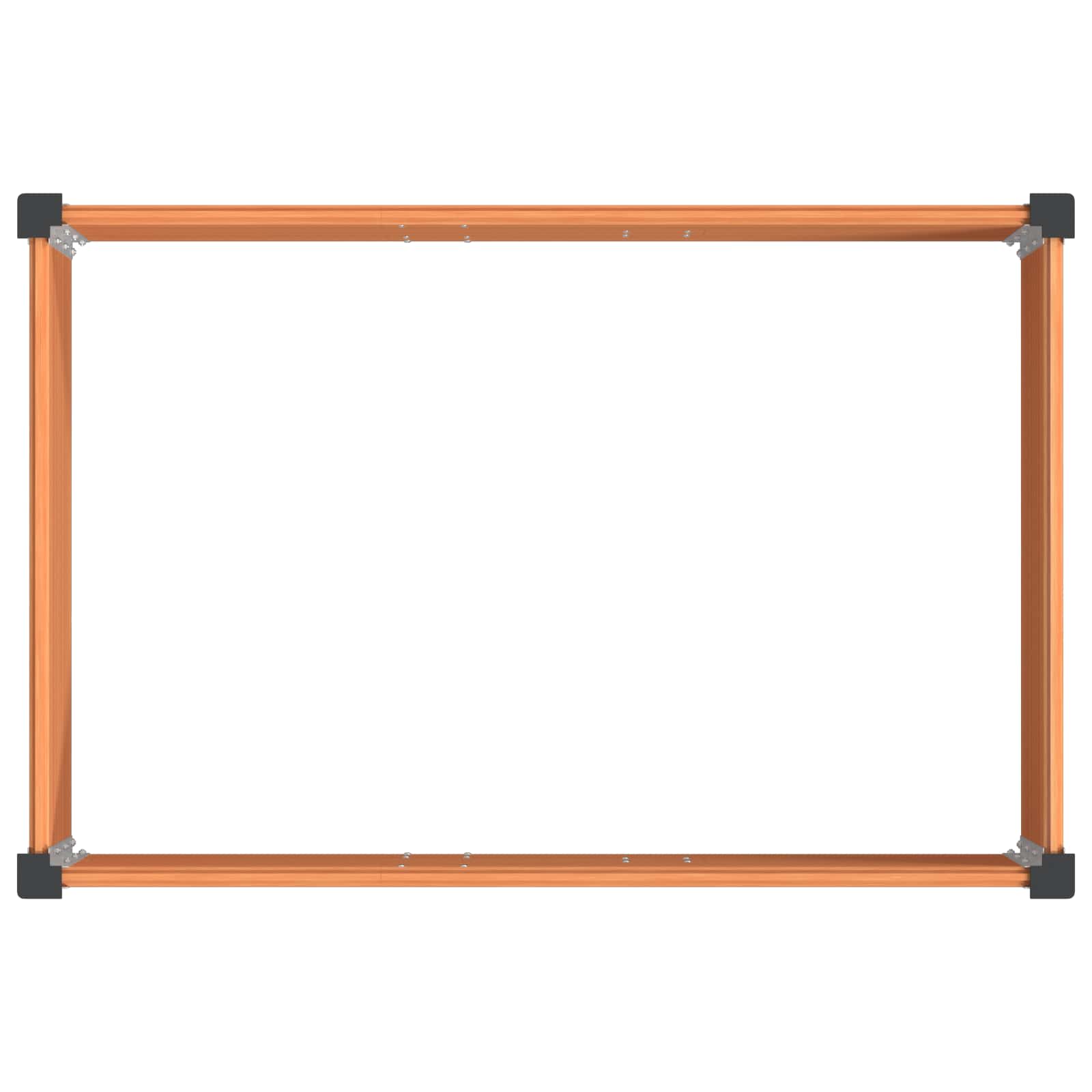 Povišena vrtna gredica Smeđa 150 x 100 x 54 cm