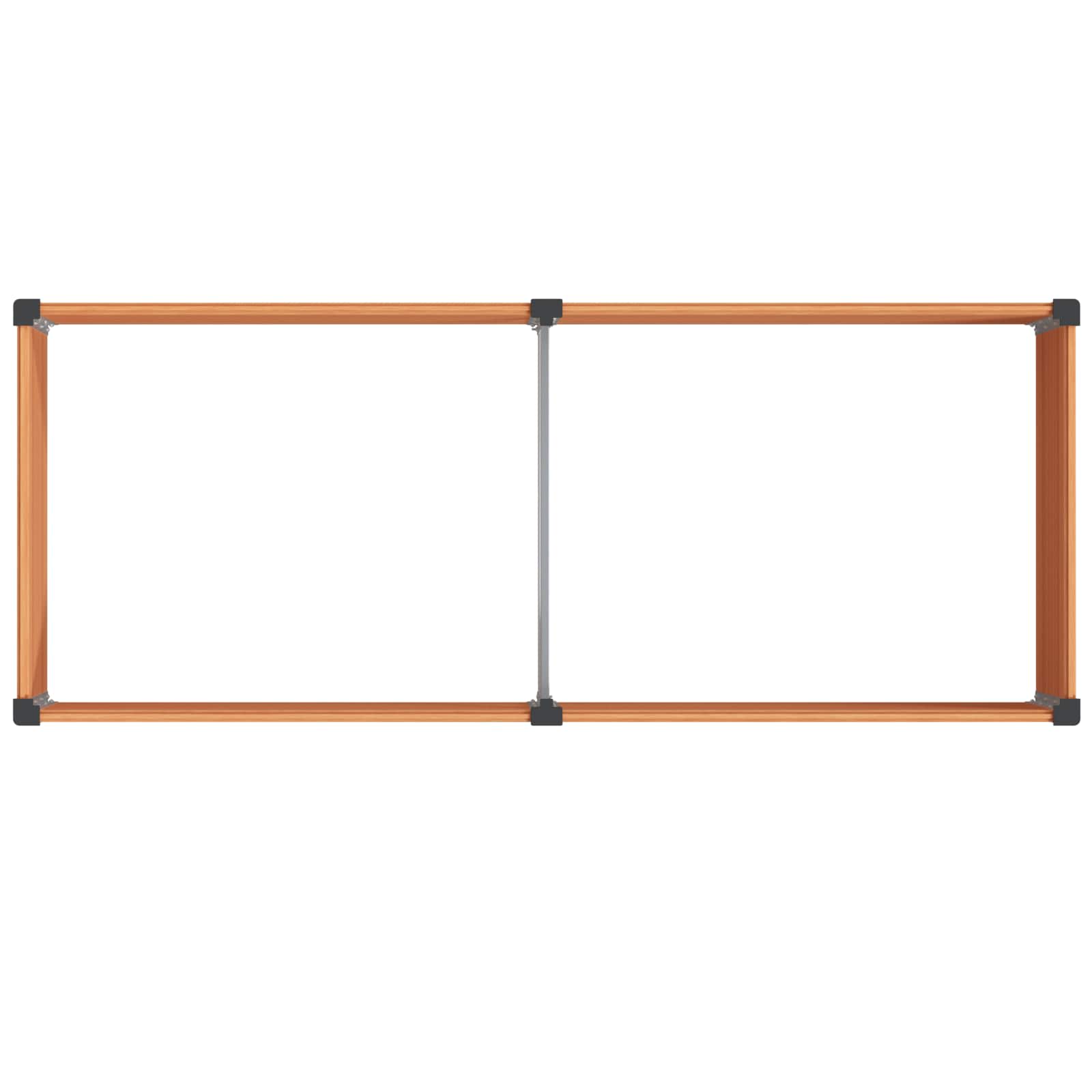 Povišena vrtna gredica Smeđa 250 x 100 x 54 cm