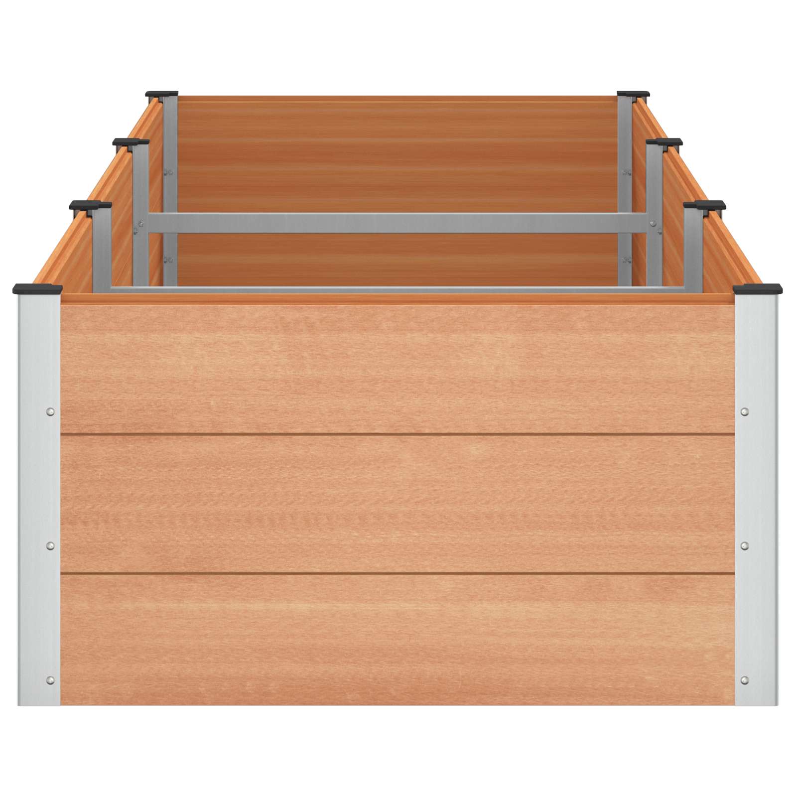 Povišena vrtna gredica Smeđa 300 x 100 x 54 cm