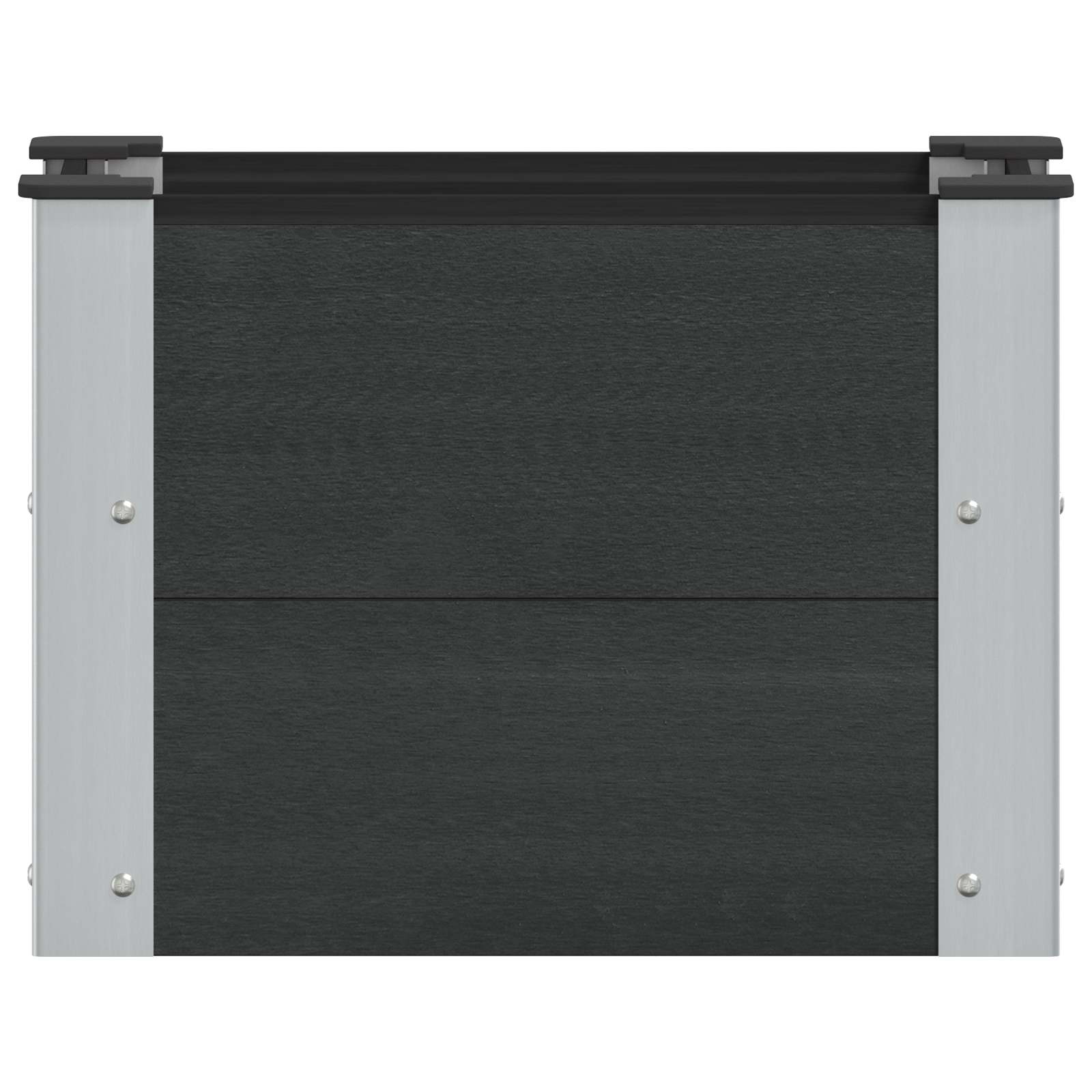 Povišena vrtna gredica Crna 50 x 30 x 36 cm