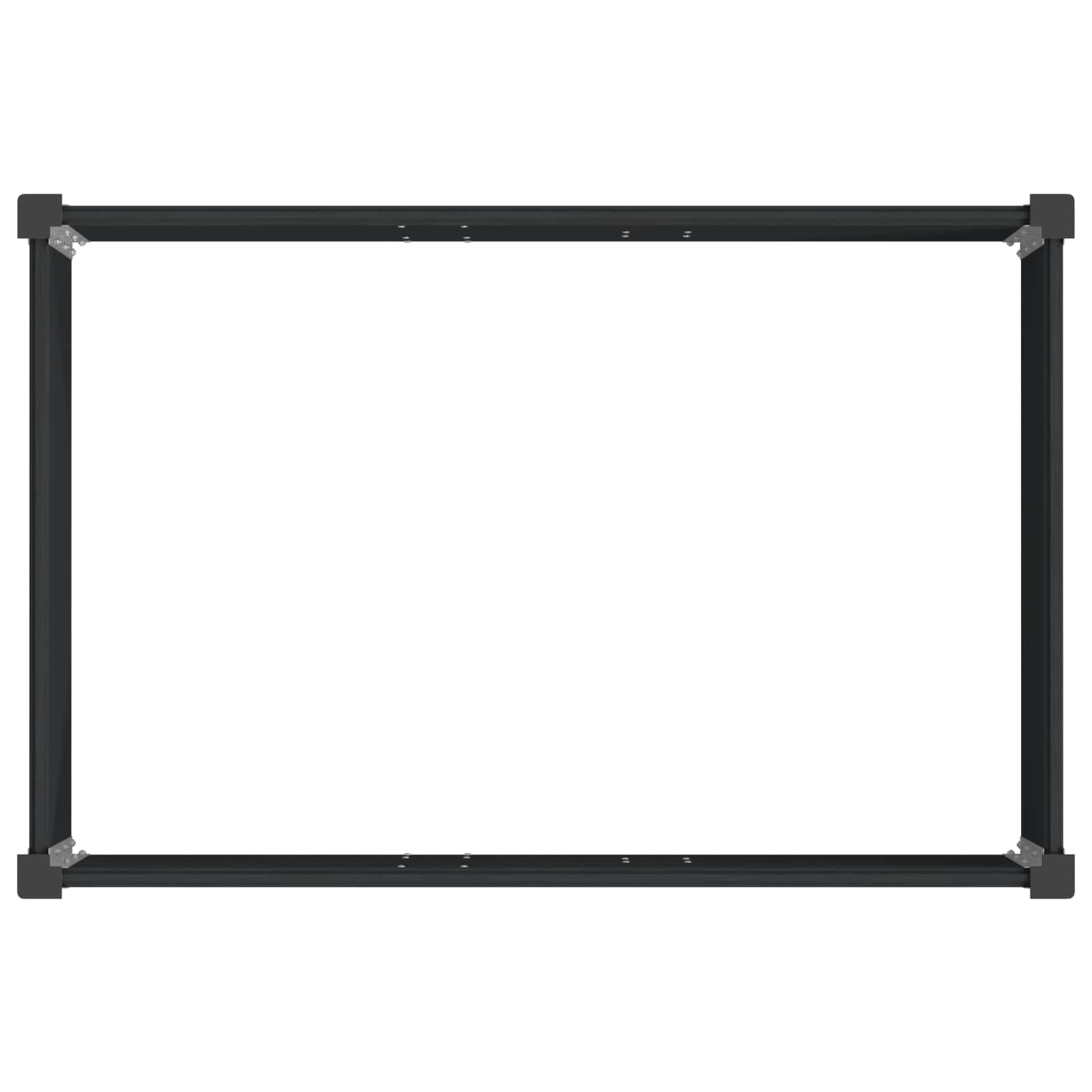 Povišena vrtna gredica Crna 50 x 30 x 36 cm
