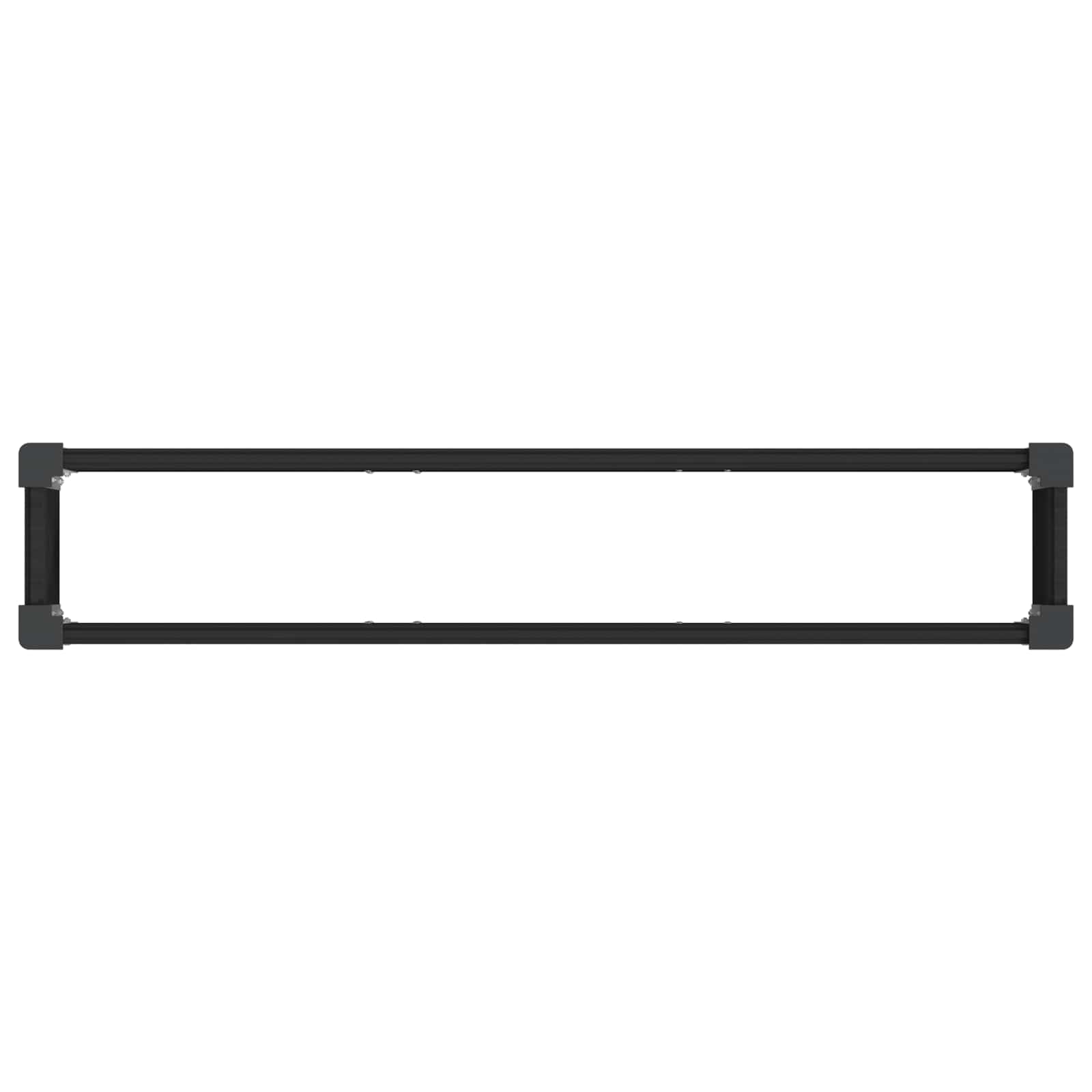 Povišena vrtna gredica Crna 150 x 30 x 72 cm