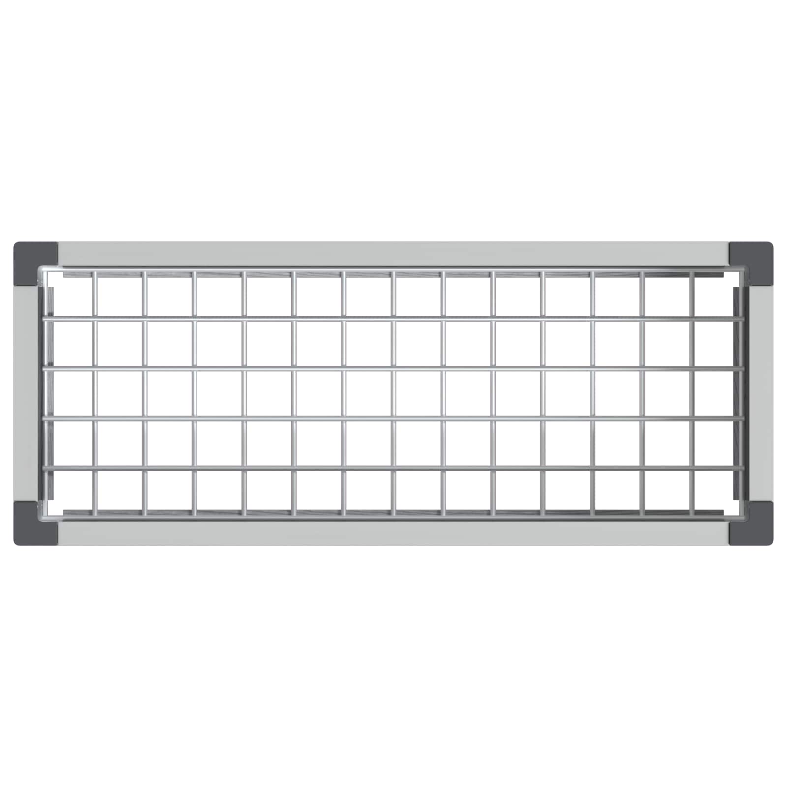 Povišena vrtna gredica Siva 75 x 30 x 22 cm WPC i aluminij