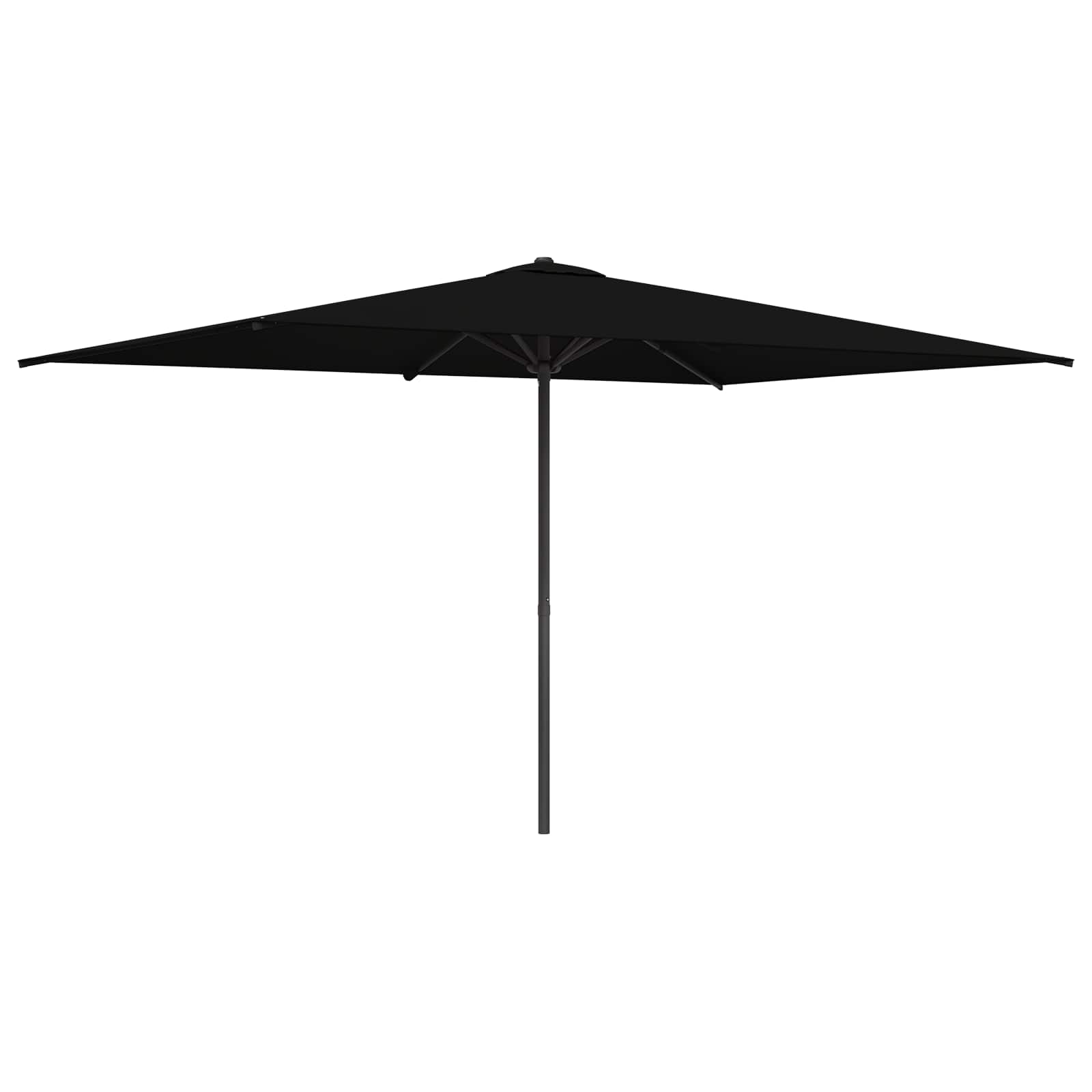 Vrtni suncobran 200 x 300 cm Poliester Pravokutni Crna