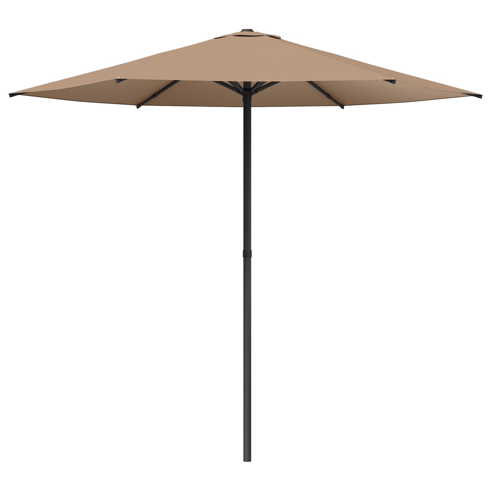 Vrtni suncobran 230 x 230 cm Poliester Pravokutni Sivosmeđa