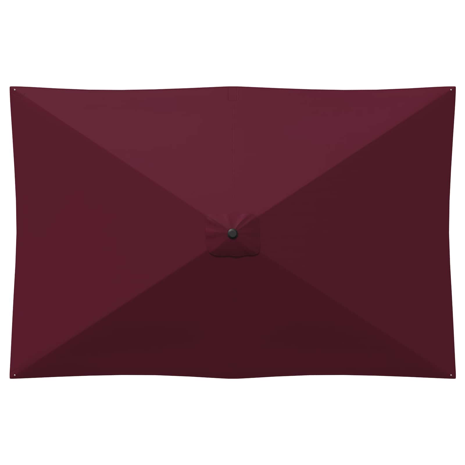 Vrtni Parasol s Podnožjem 200 x 300 cm Poliester Pravokutni