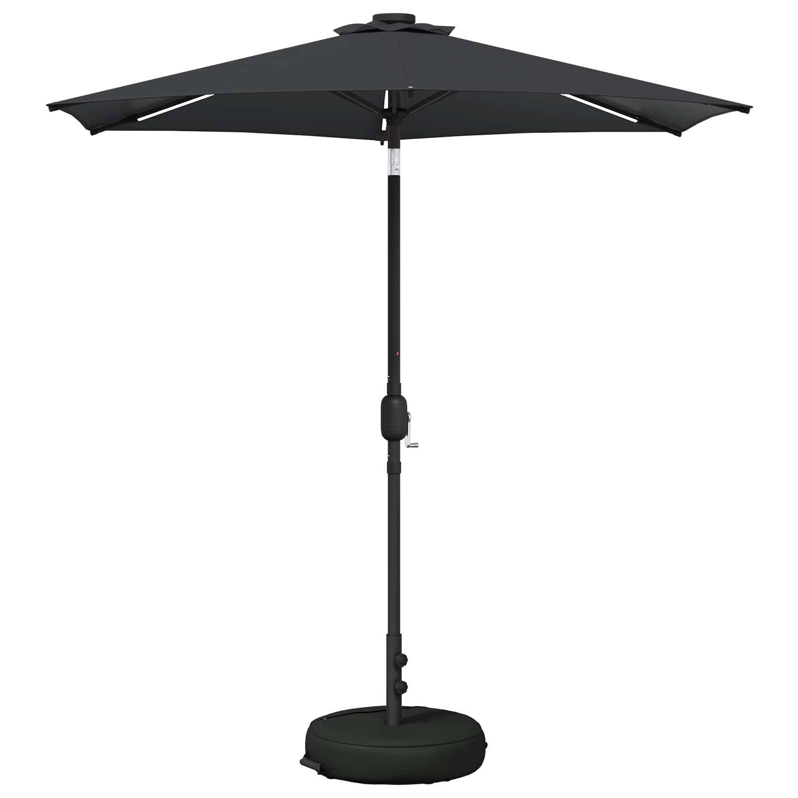Suncobran za vrt s LED svjetlima i postoljem 230 x 230 cm