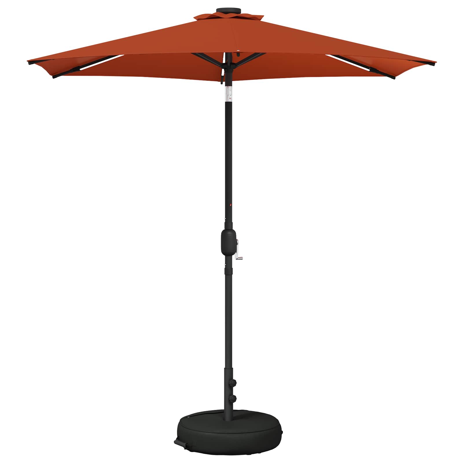Suncobran za vrt s LED svjetlima i postoljem 230 x 230 cm