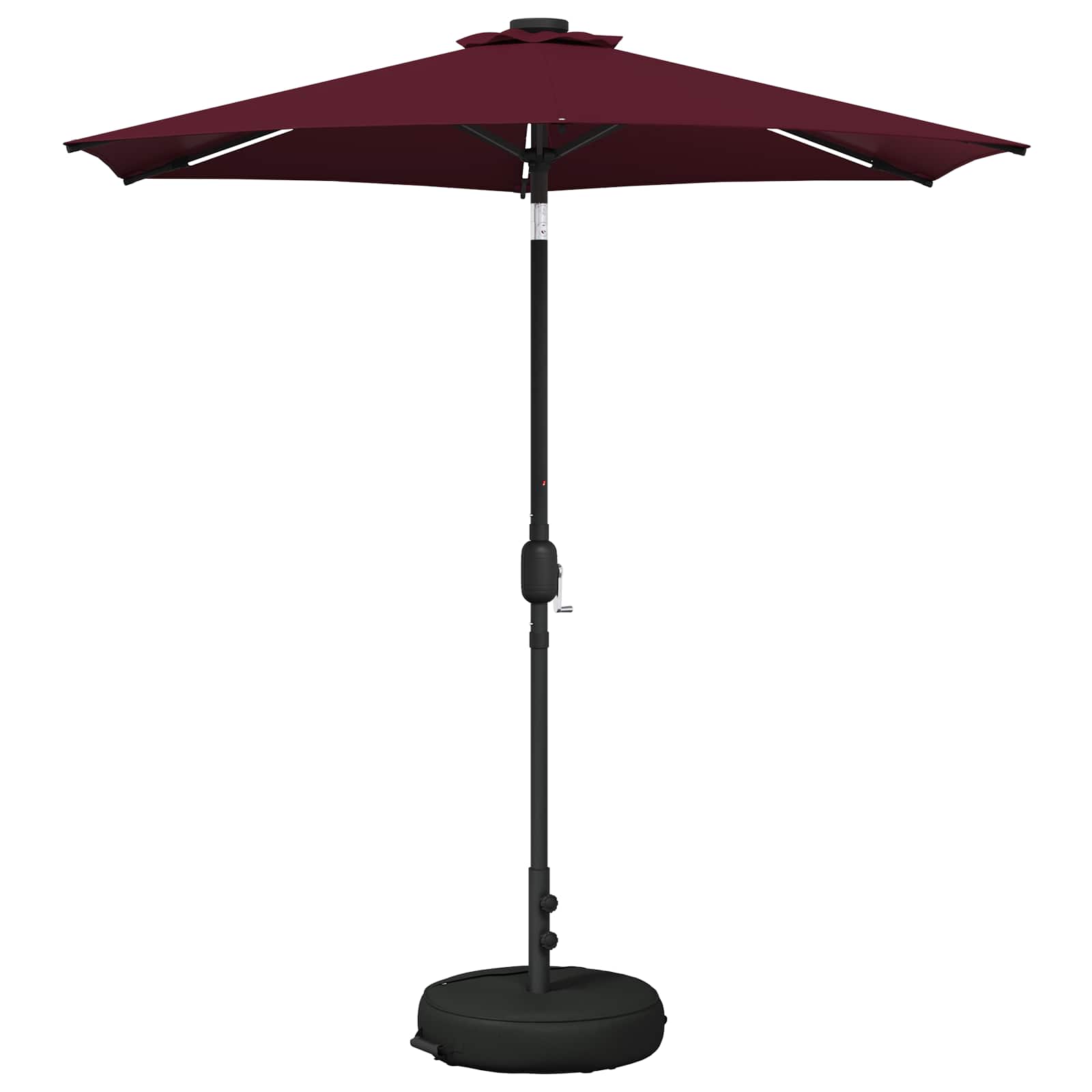 Suncobran za vrt s LED svjetlima i postoljem 230 x 230 cm