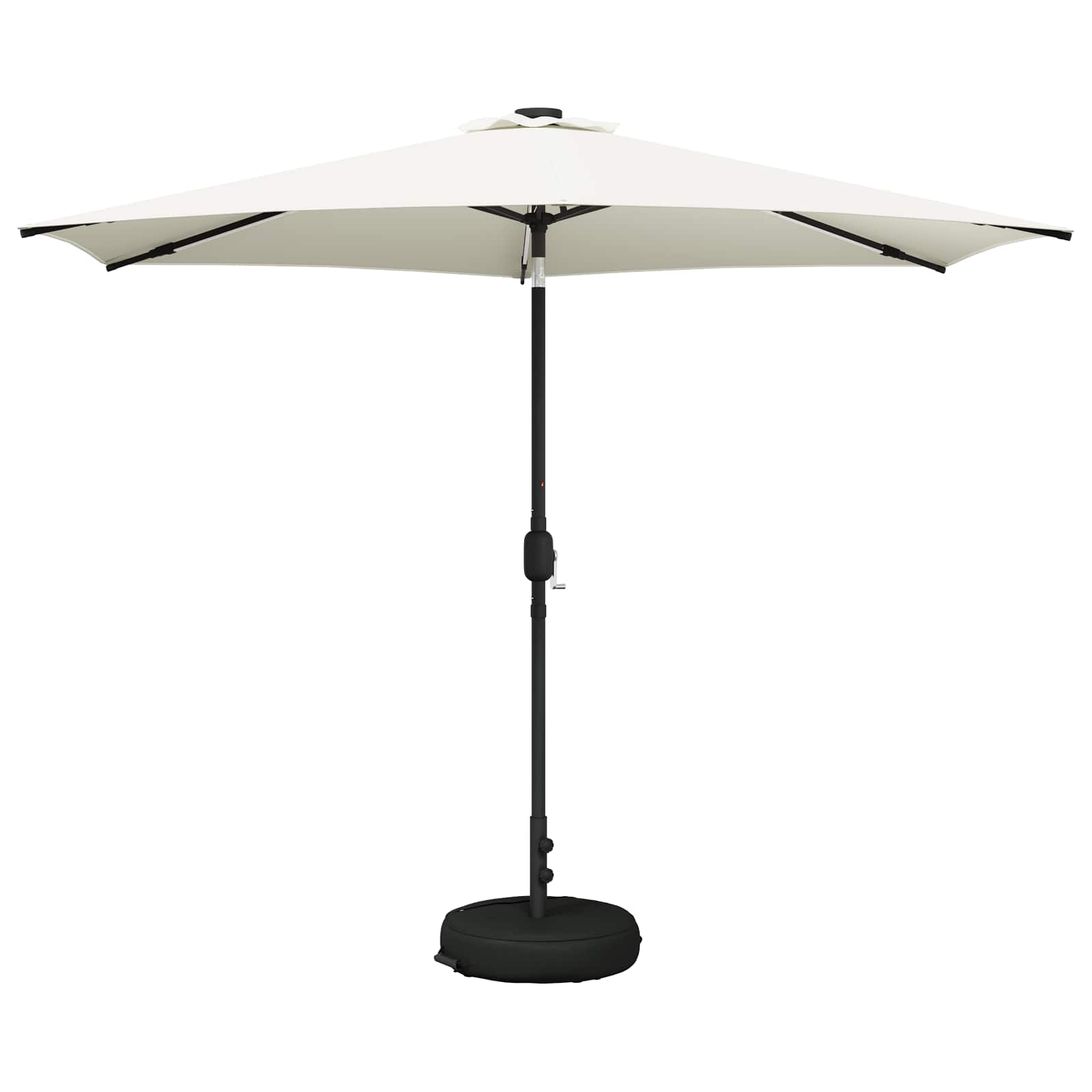 Suncobran za vrt s LED svjetlima i postoljem 300 x 300 cm