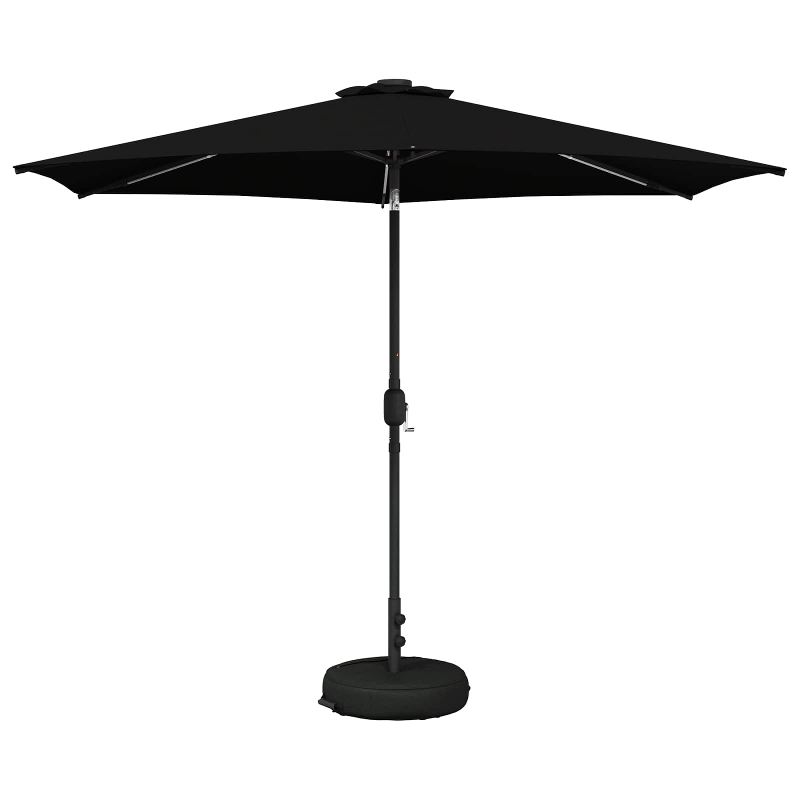 Suncobran za vrt s LED svjetlima i postoljem 300 x 300 cm