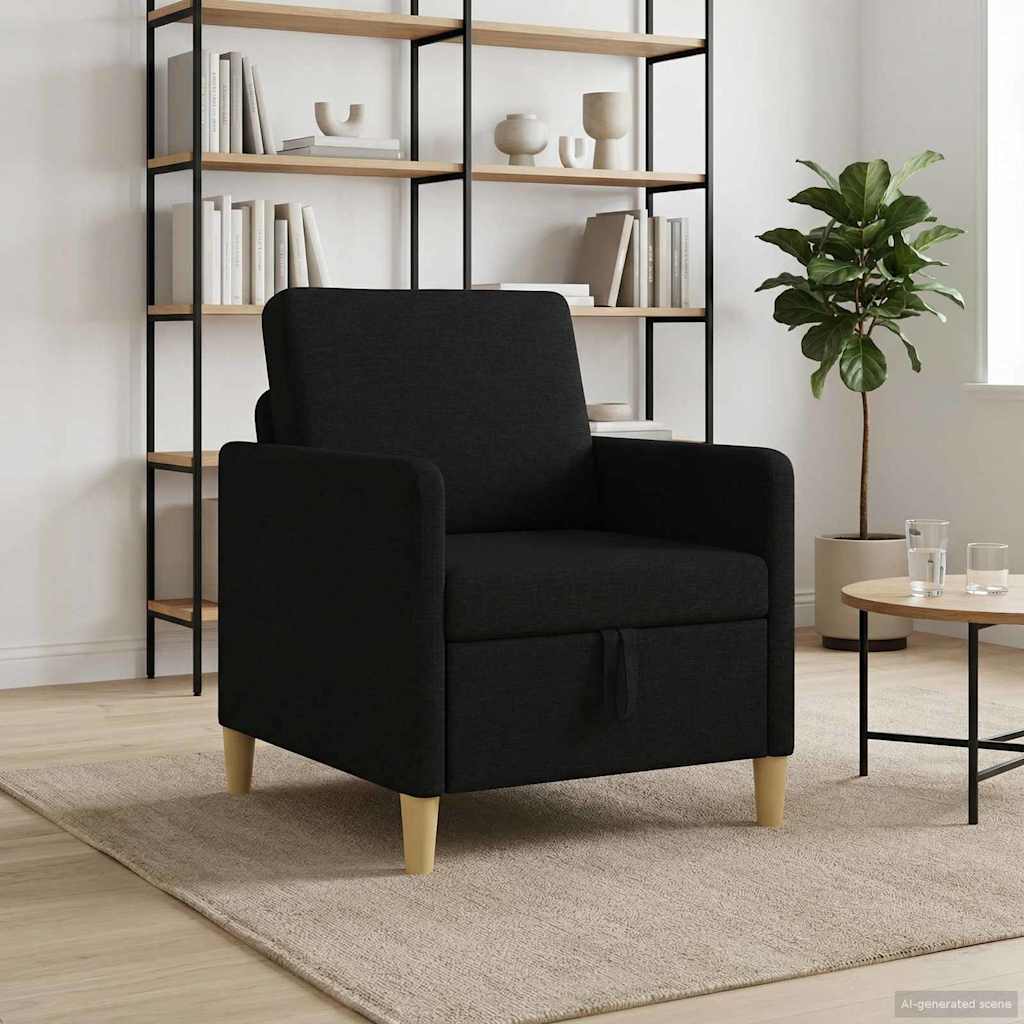 Sofa s pohranom Crna 72 x 78 x 87 cm Poliester