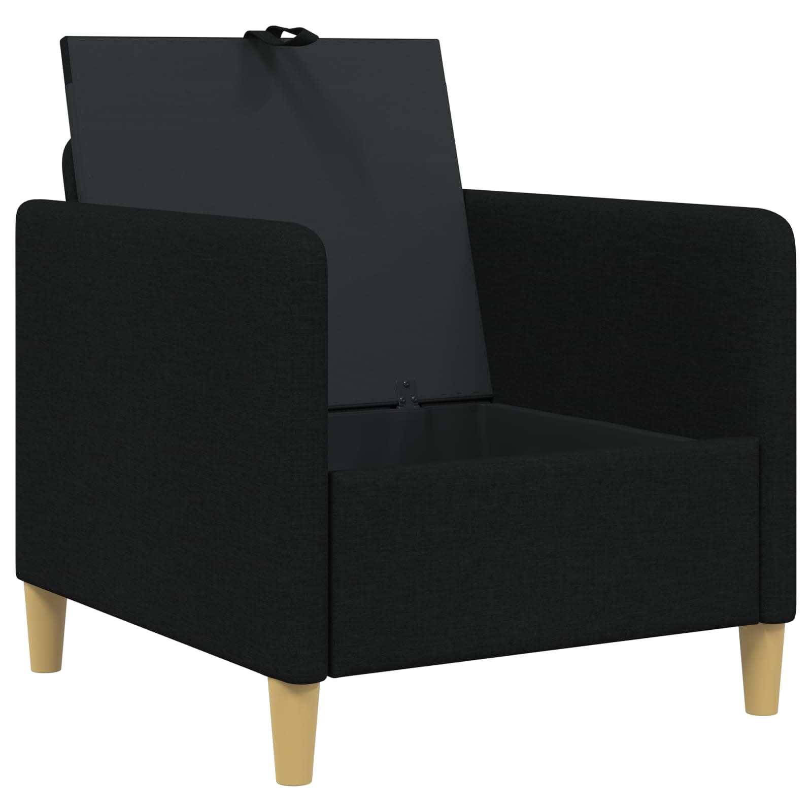 Sofa s pohranom Crna 72 x 78 x 87 cm Poliester