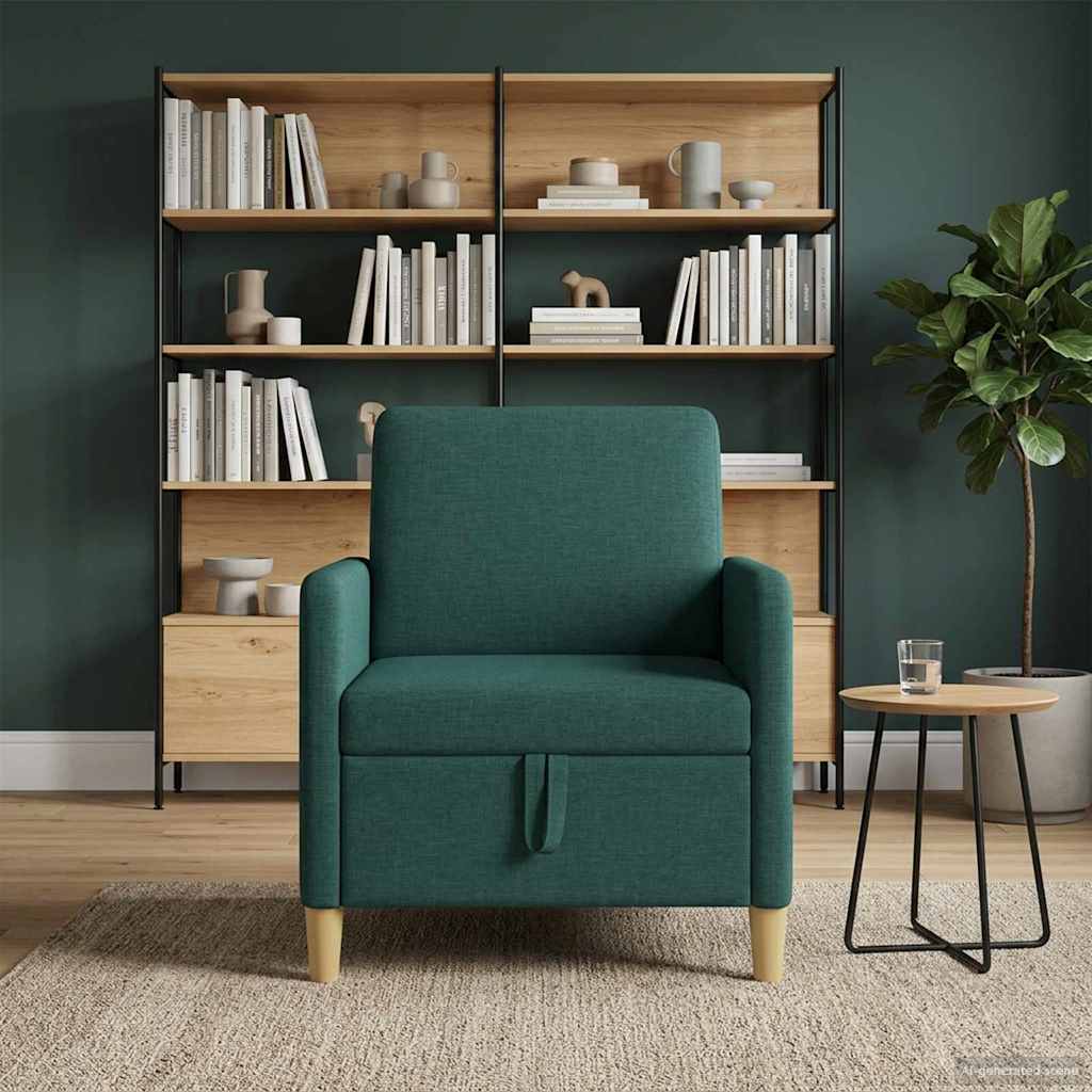 Sofa s pohranom Tamnozelena 72 x 78 x 87 cm Poliester