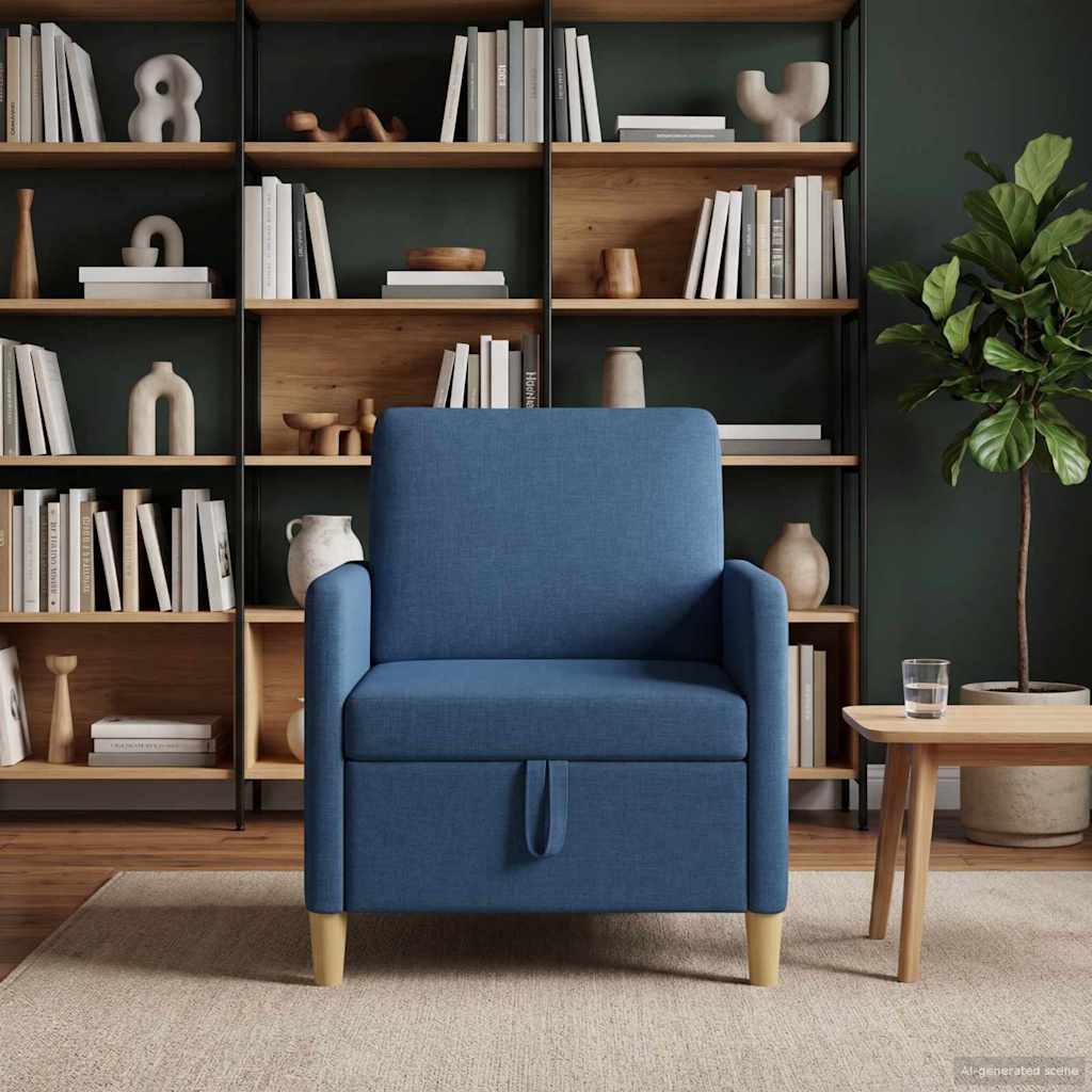 Sofa s pohranom Plava 72 x 78 x 87 cm Poliester