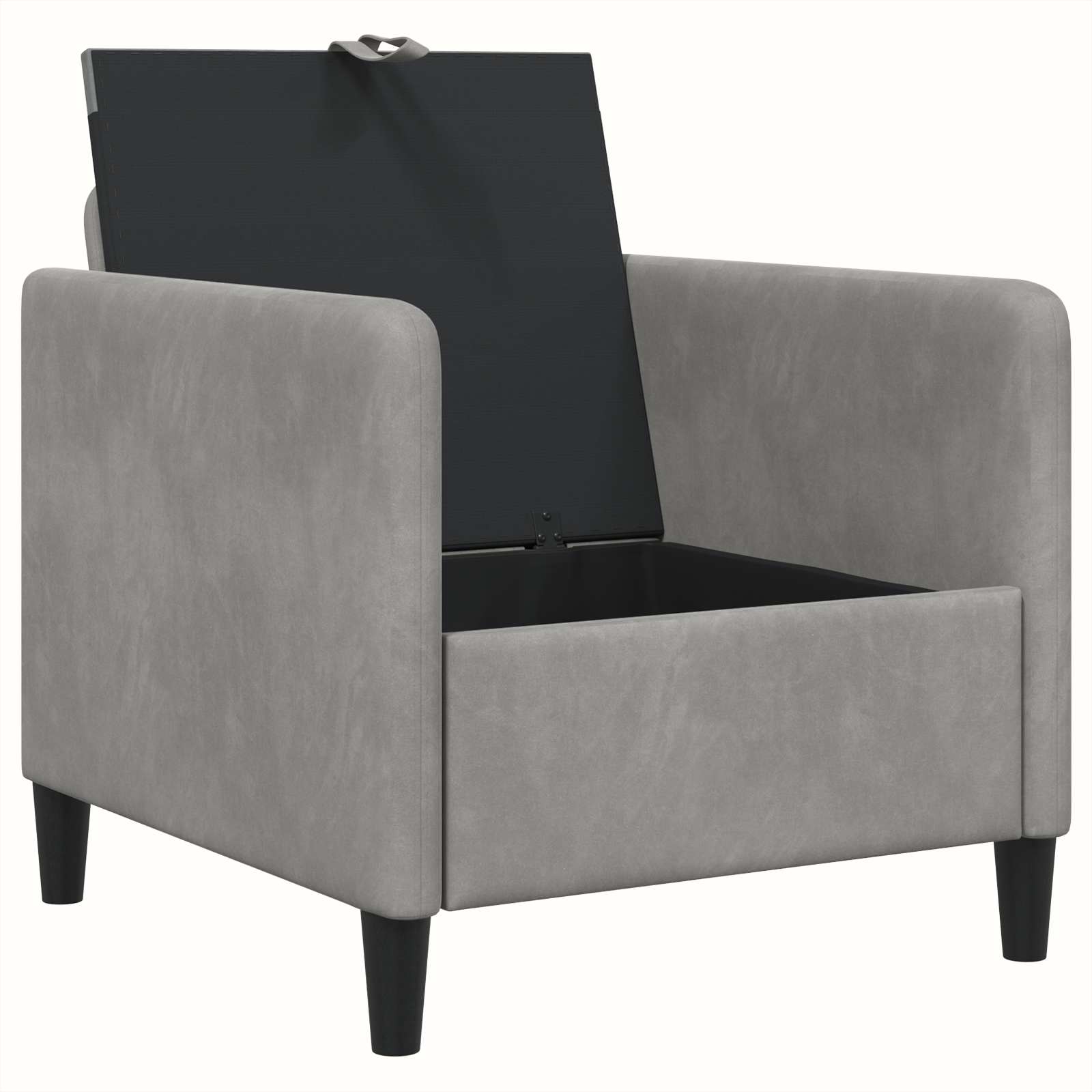 Sofa s pohranom Svjetlosiva 72 x 78 x 87 cm Poliester