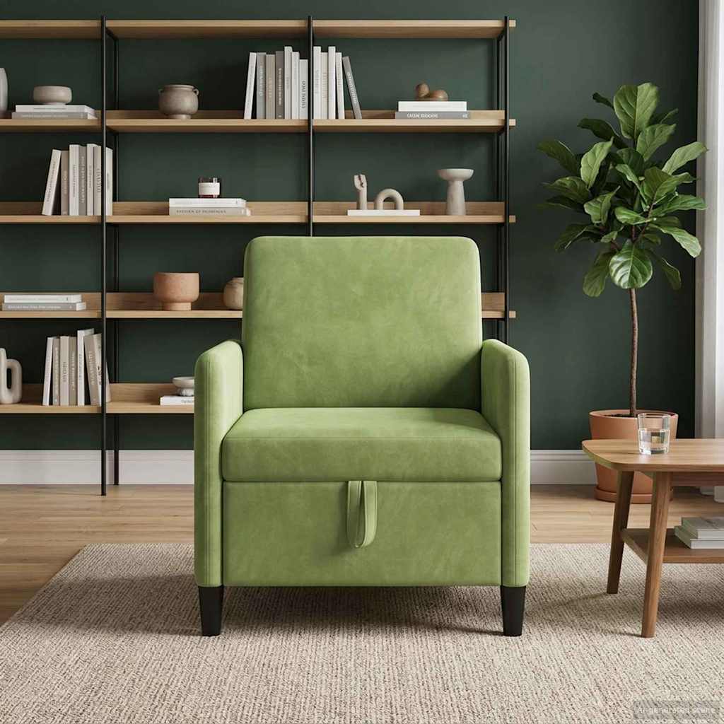 Sofa s pohranom Svijetlo zelena 72 x 78 x 87 cm Poliester