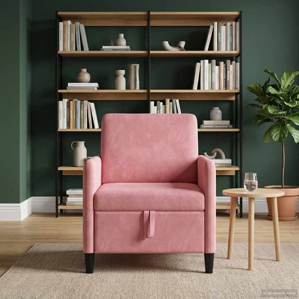 Sofa s pohranom Ružičasta 72 x 78 x 87 cm Poliester