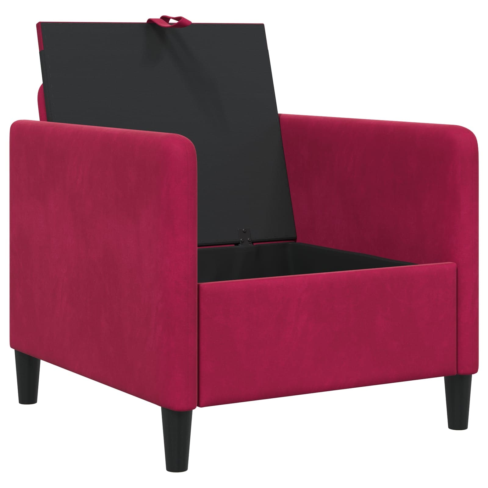 Sofa s pohranom Vinska crvena 72 x 78 x 87 cm Poliester