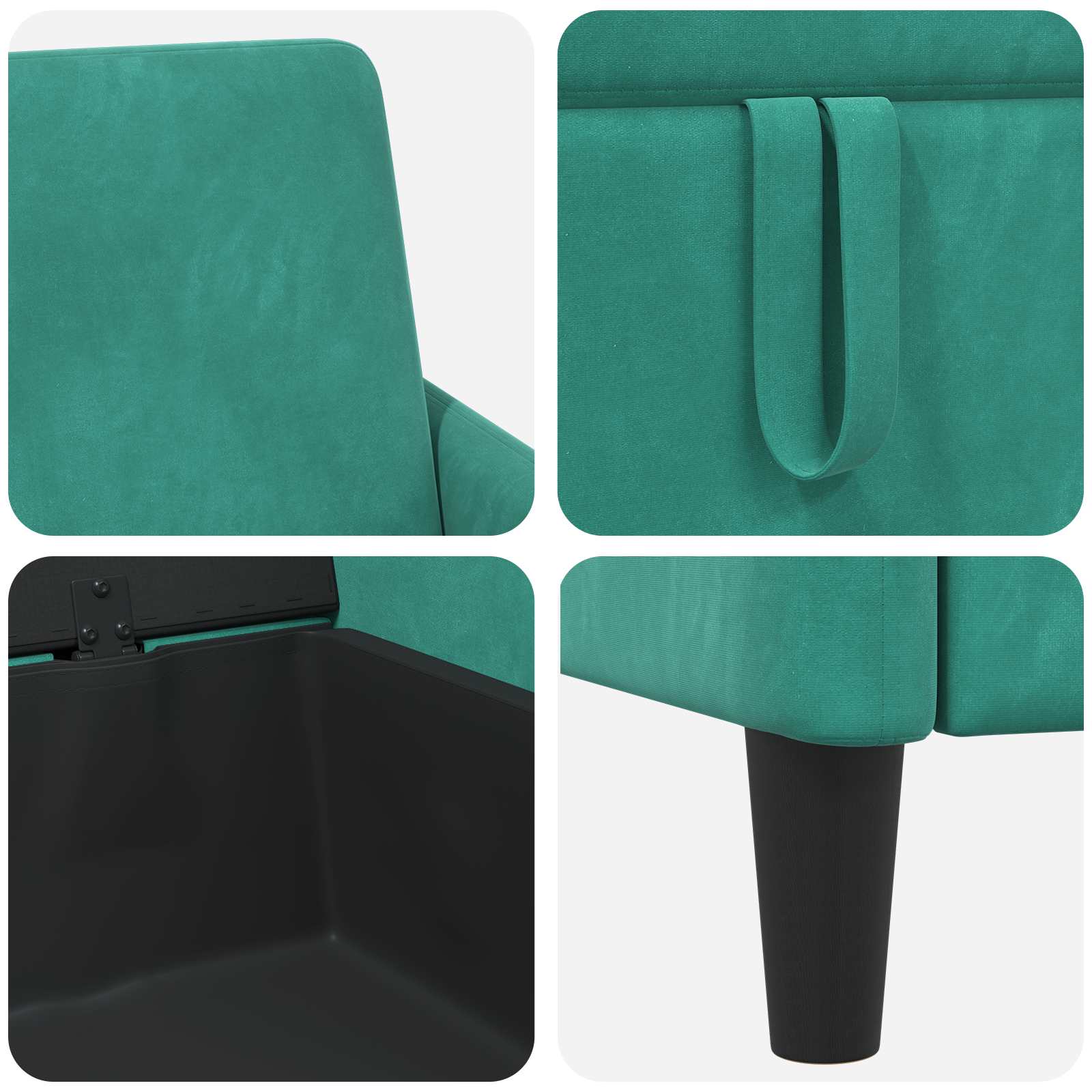 Sofa s pohranom Tirkizna 72 x 78 x 87 cm Poliester