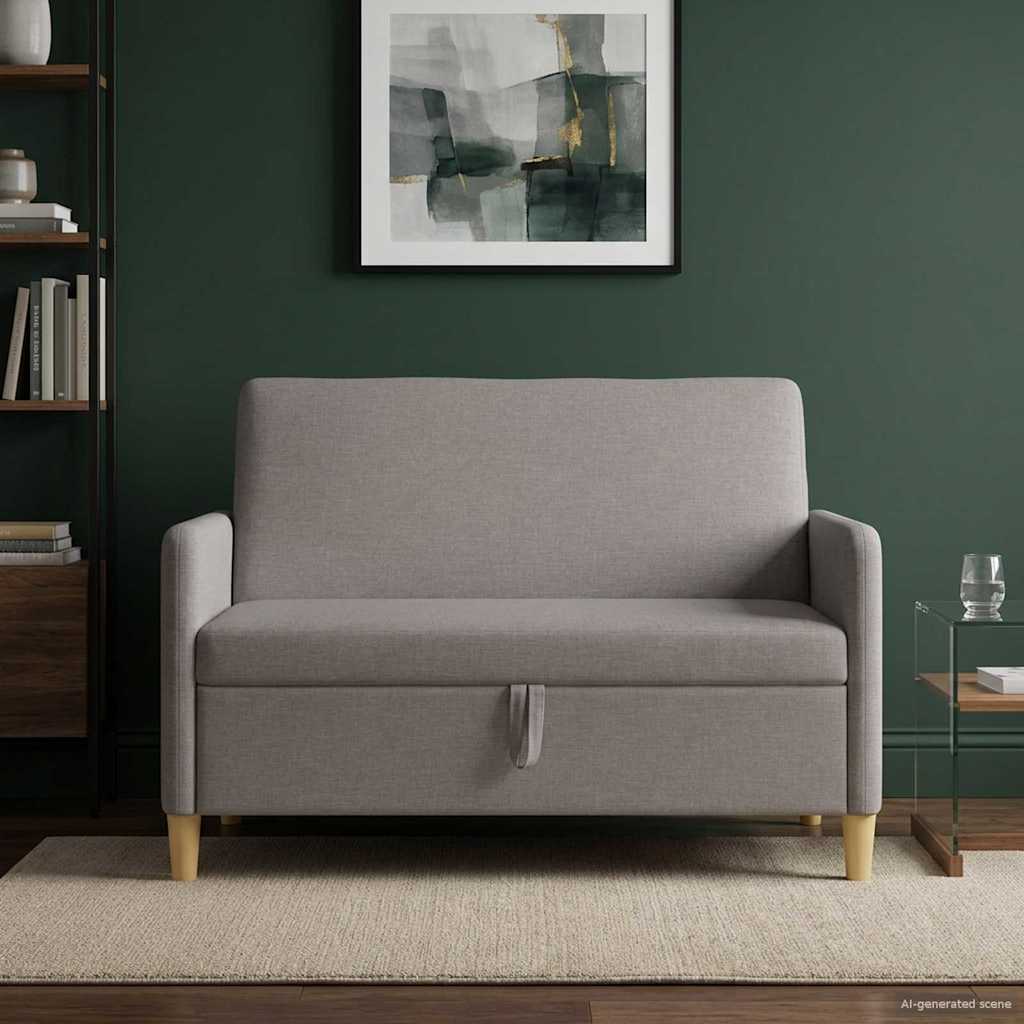 Sofa s pohranom Sivosmeđa 122 x 78 x 87 cm Poliester