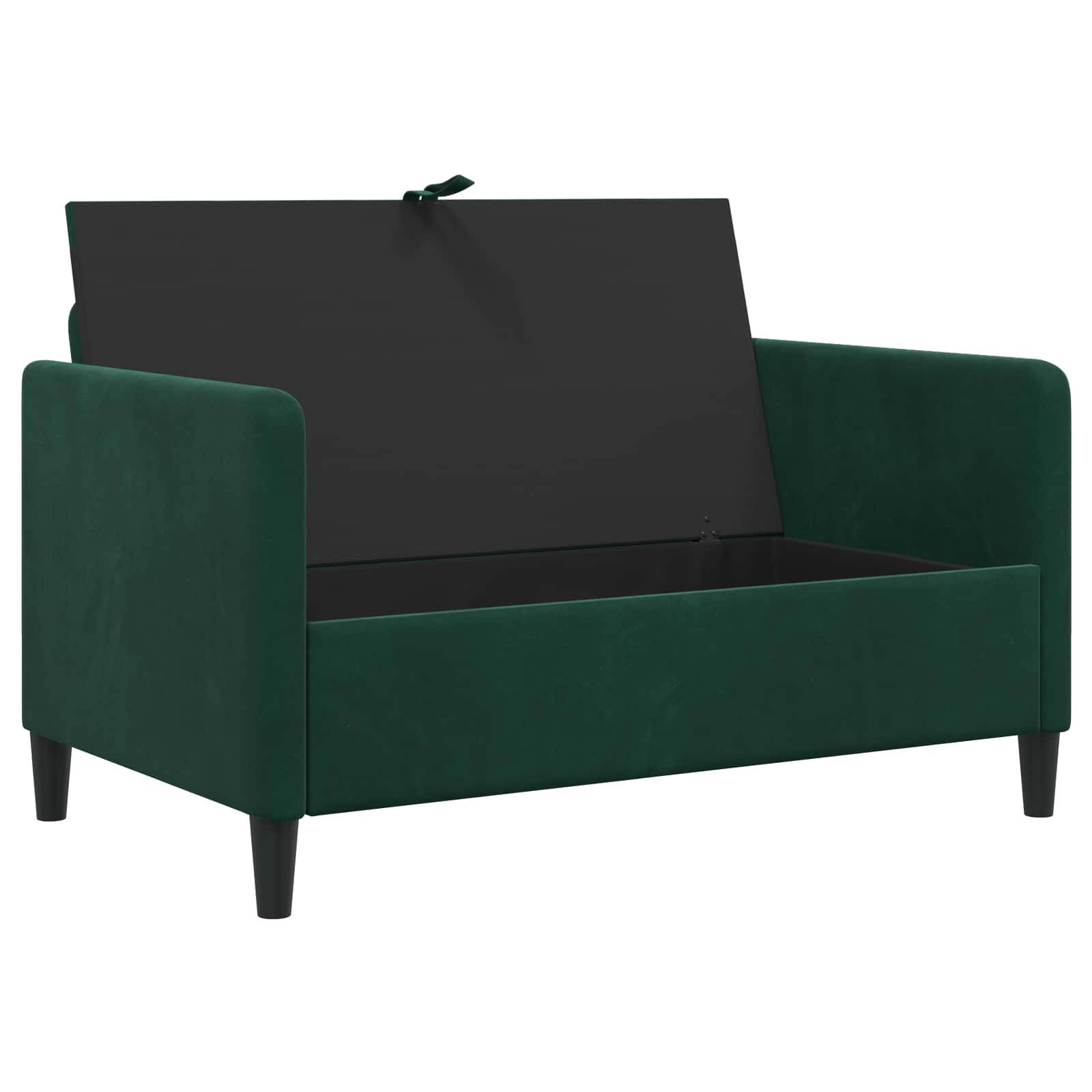 Sofa s pohranom Tamnozelena 122 x 78 x 87 cm Poliester