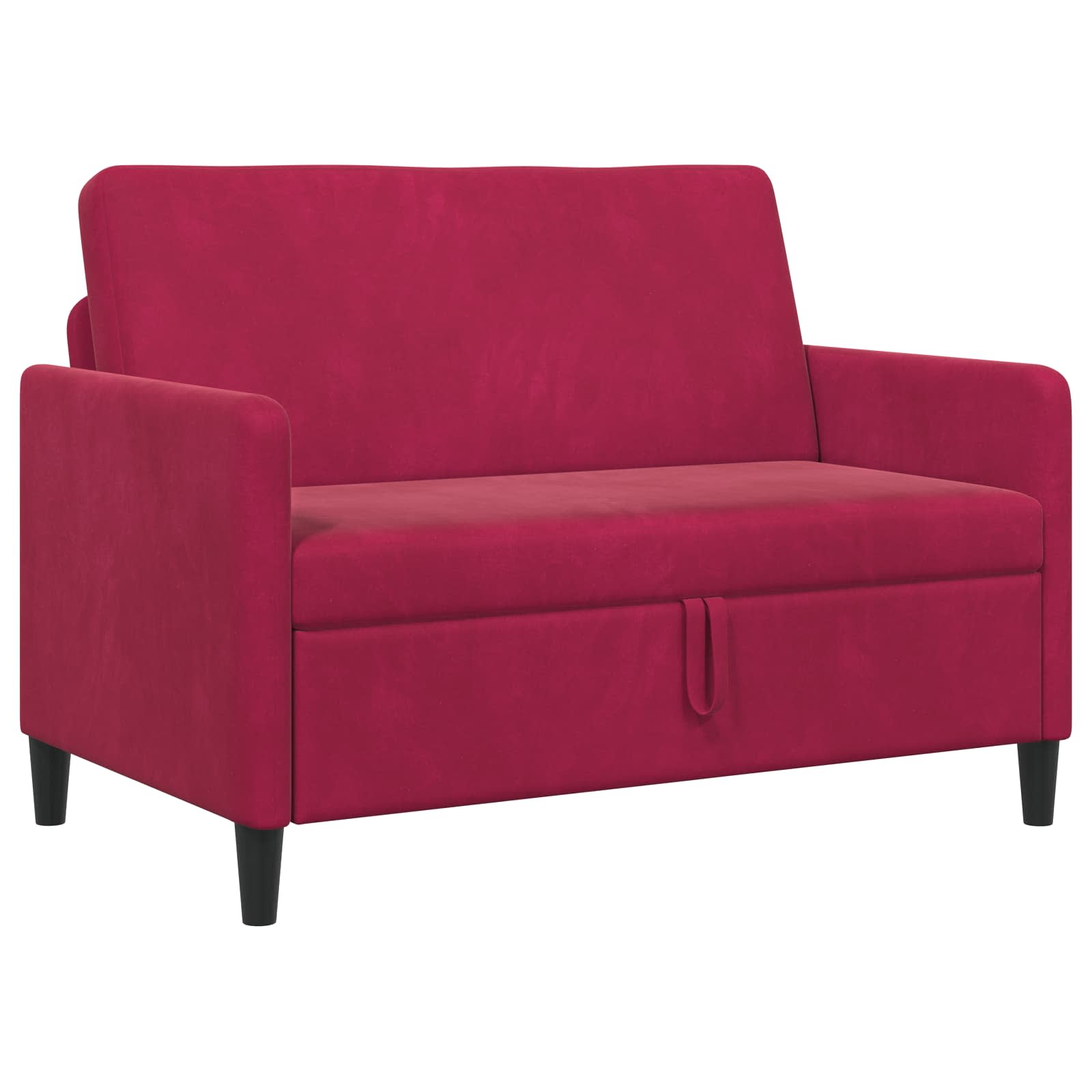 Sofa s pohranom Vinska crvena 122 x 78 x 87 cm Poliester