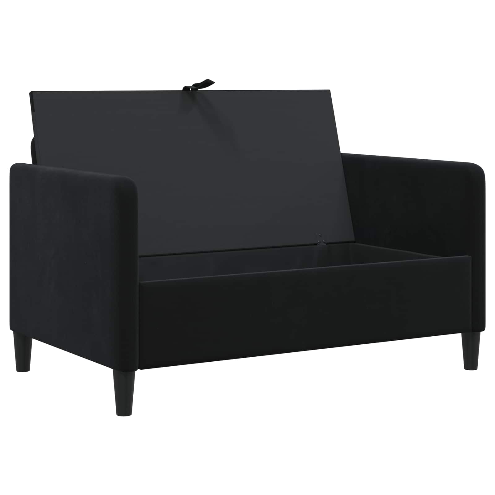 Sofa s pohranom Crna 122 x 78 x 87 cm Poliester