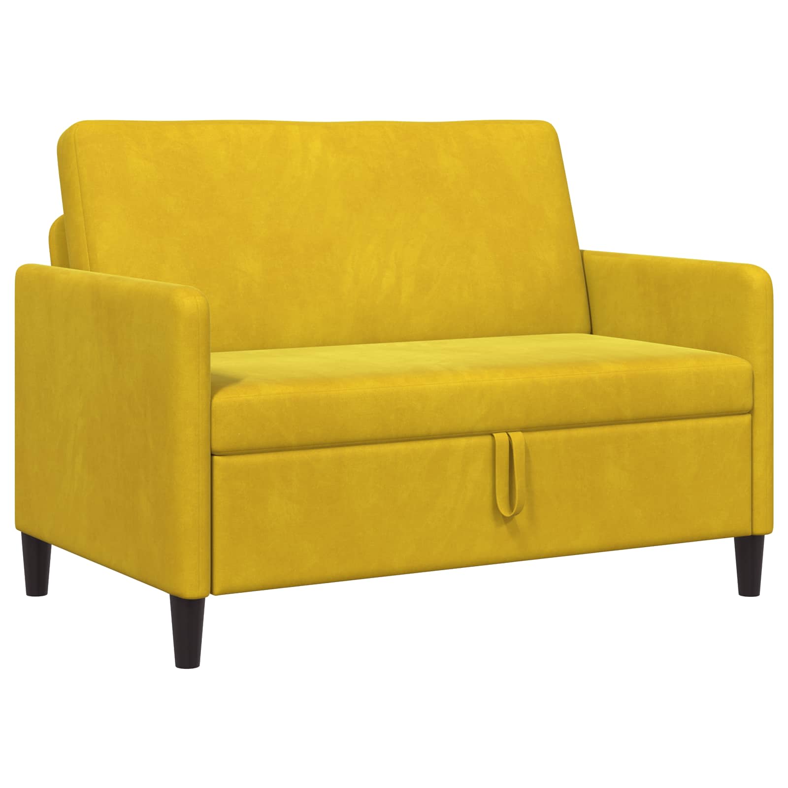 Sofa s pohranom Žuta 122 x 78 x 87 cm Poliester