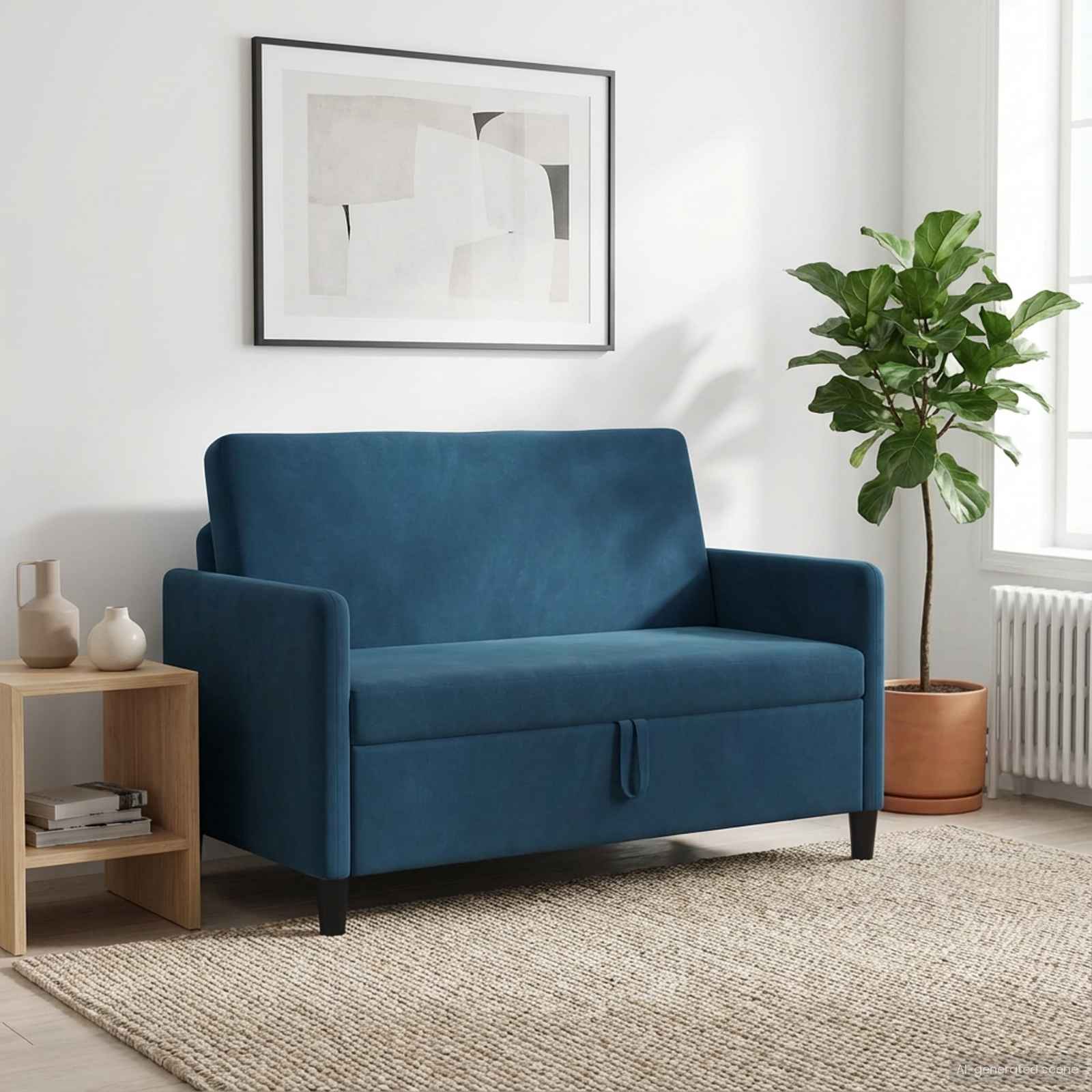 Sofa s pohranom Plava 122 x 78 x 87 cm Poliester