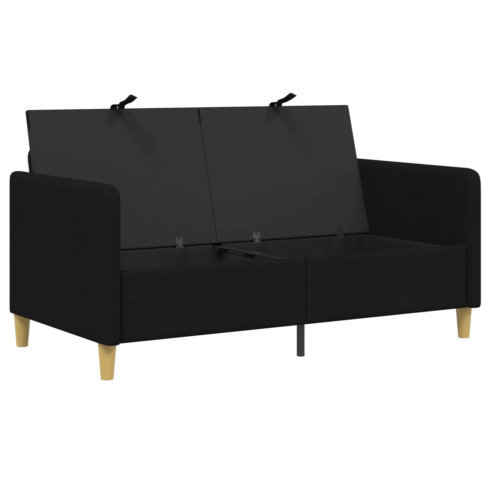 Sofa s pohranom Crna 152 x 78 x 87 cm Poliester