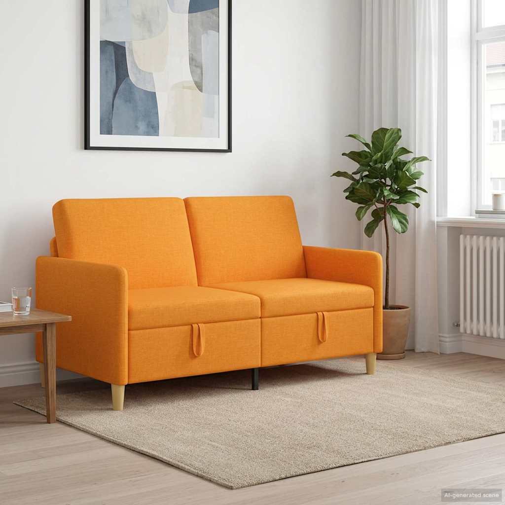 Sofa s pohranom Tamno žuta 152 x 78 x 87 cm Poliester
