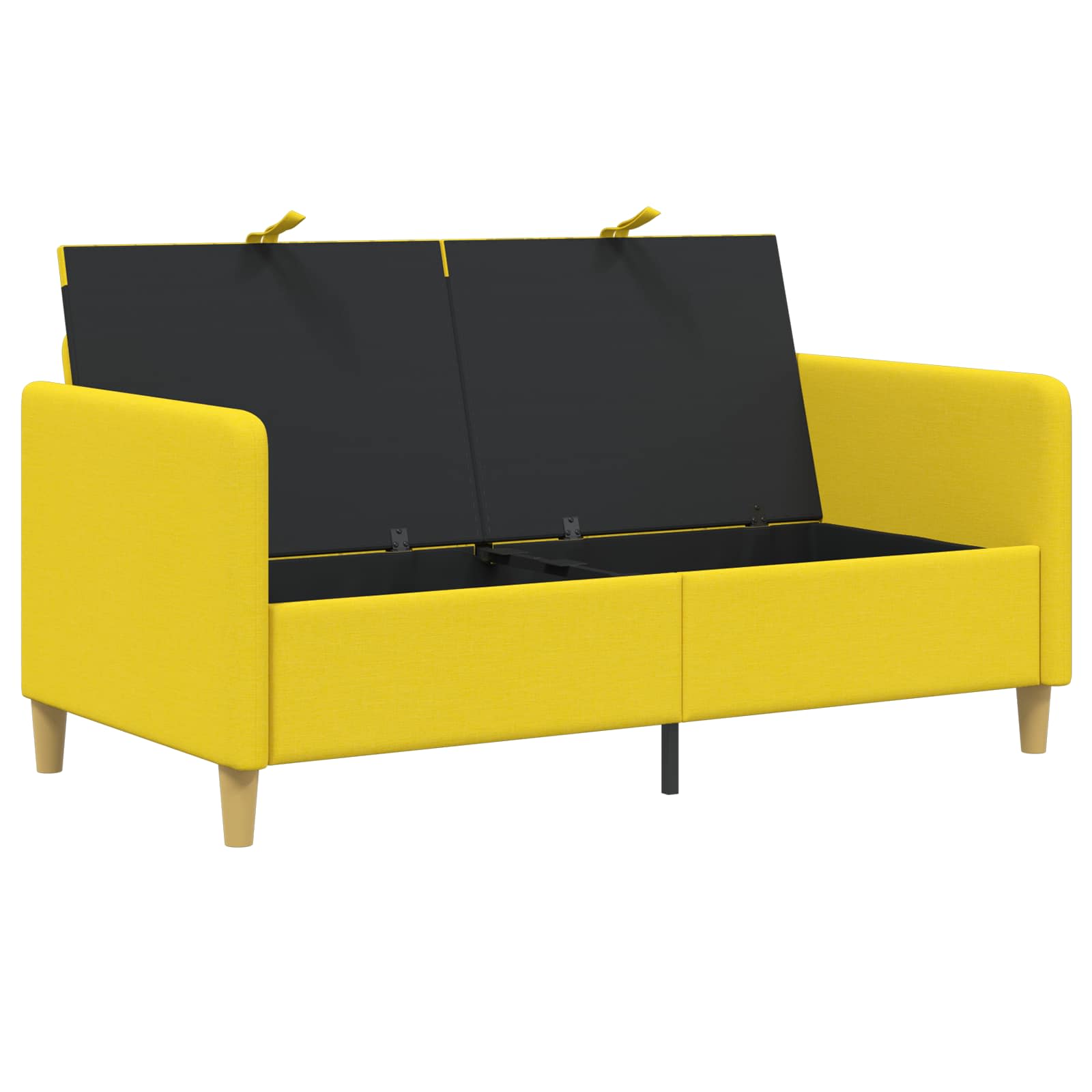 Sofa s pohranom Svijetlo žuta 152 x 78 x 87 cm Poliester