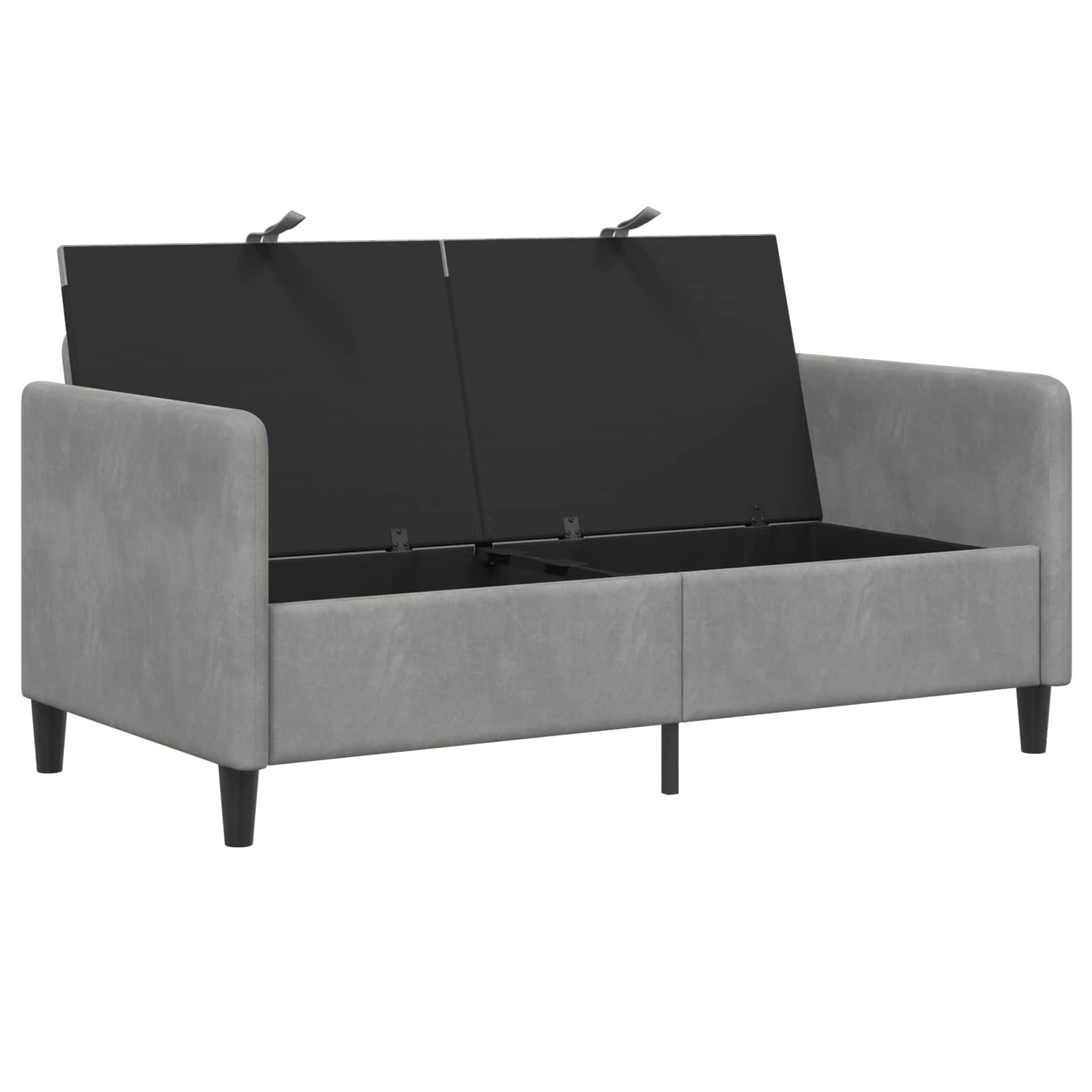 Sofa s pohranom Svjetlosiva 152 x 78 x 87 cm Poliester