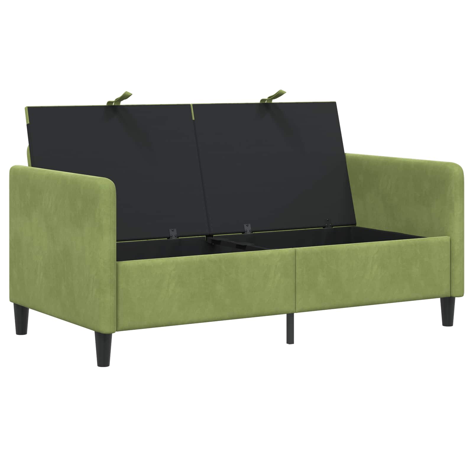 Sofa s pohranom Svijetlo zelena 152 x 78 x 87 cm Poliester